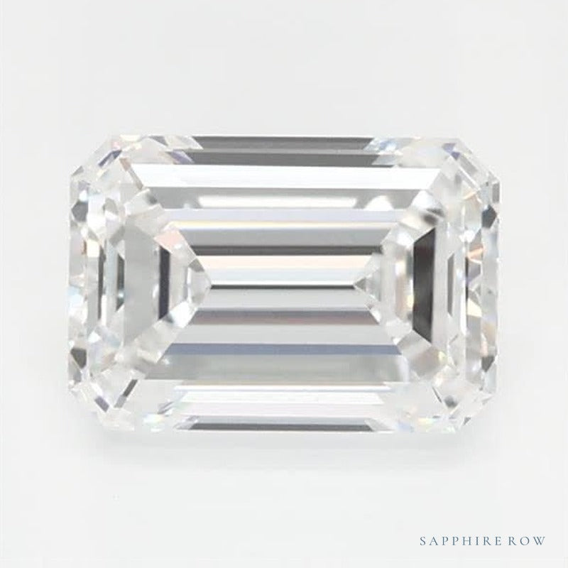 0.65 ct lab-grown diamond, emerald cut | Sapphire Row · cut6