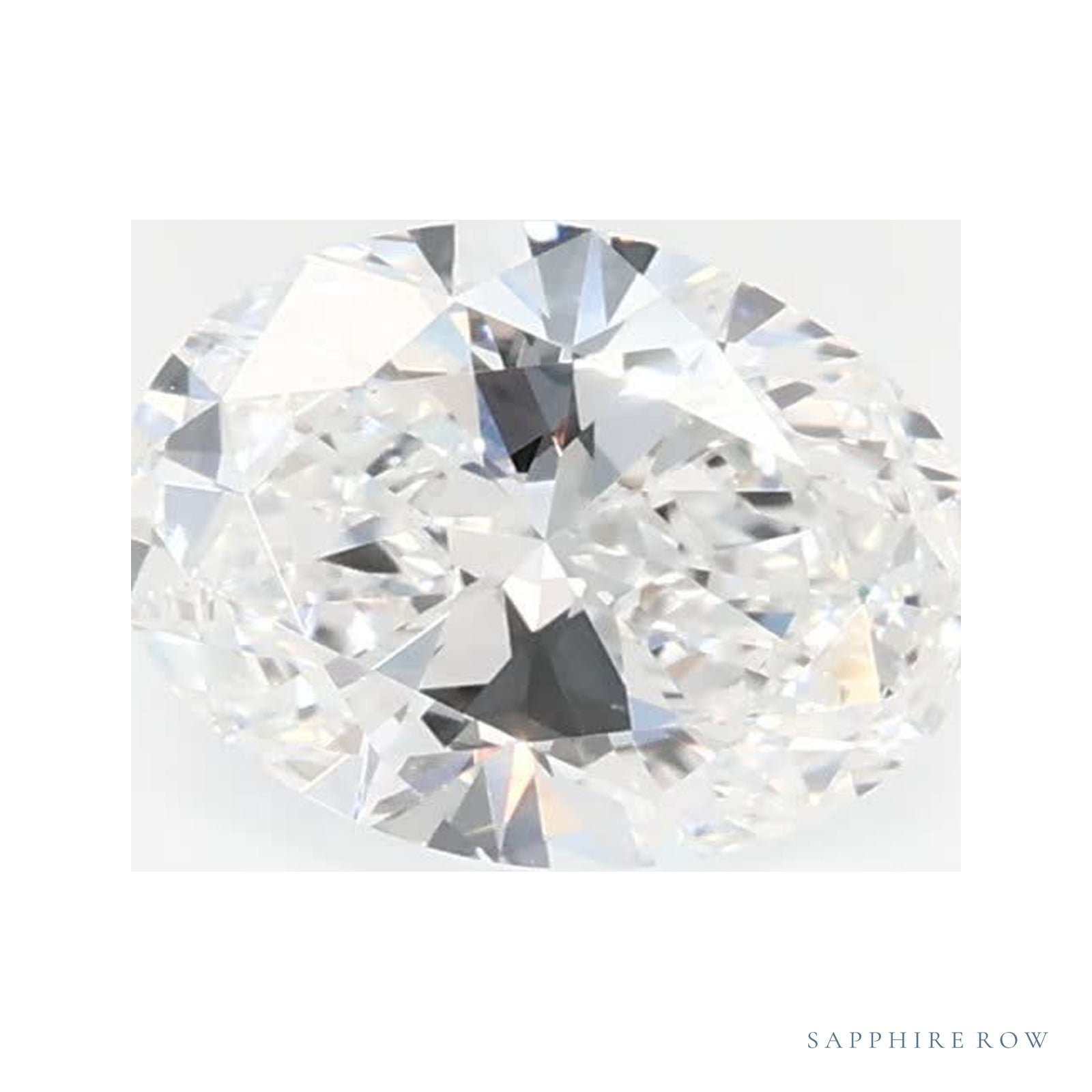 0.64 ct lab-grown diamond, oval cut | Sapphire Row · cut4