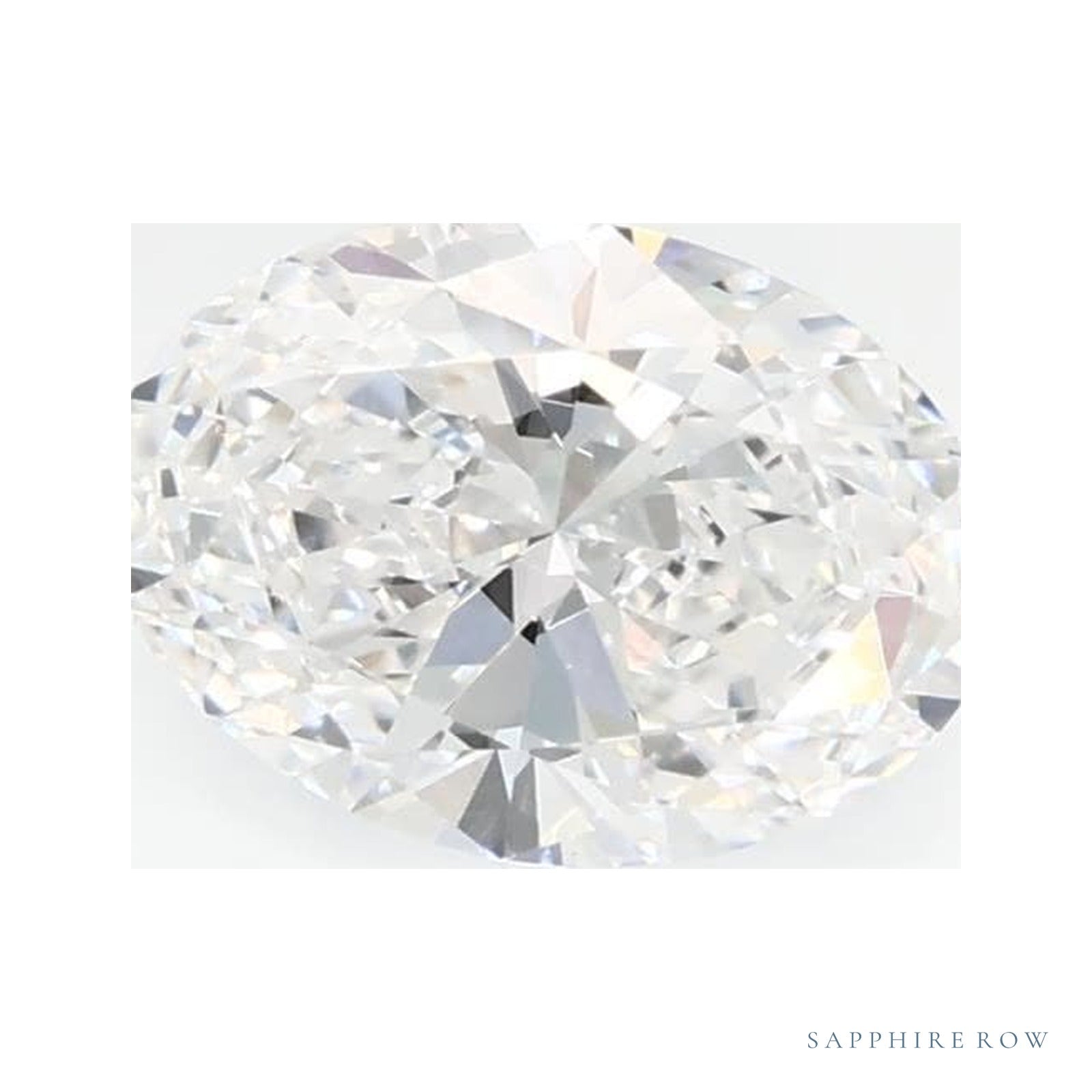 0.64 ct Oval Lab-Grown Diamond – D VS1 — Sapphire Row · cut · cut3 · cut4
