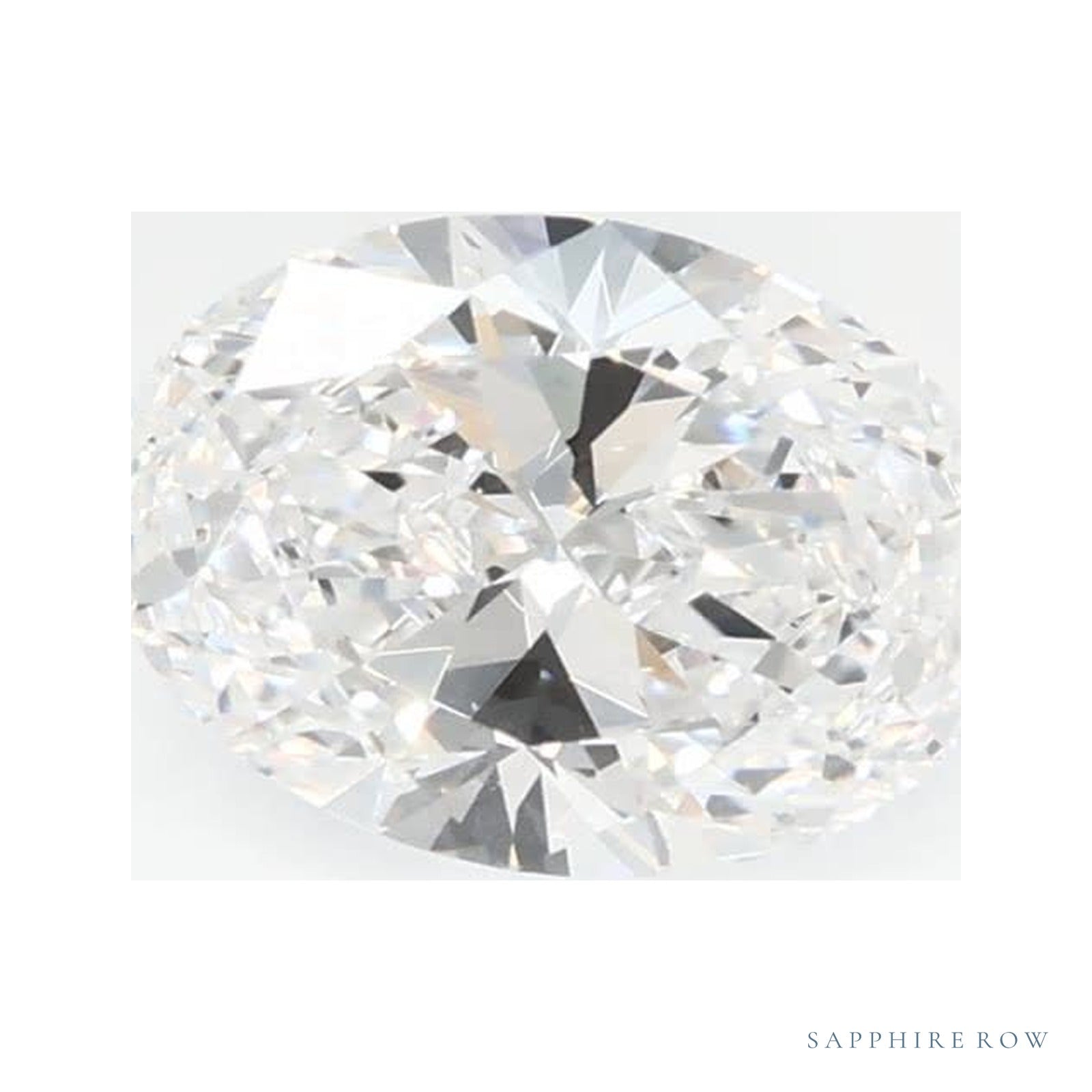 0.64 ct Oval Lab-Grown Diamond – D VVS2 — Sapphire Row · cut · cut3 · cut4