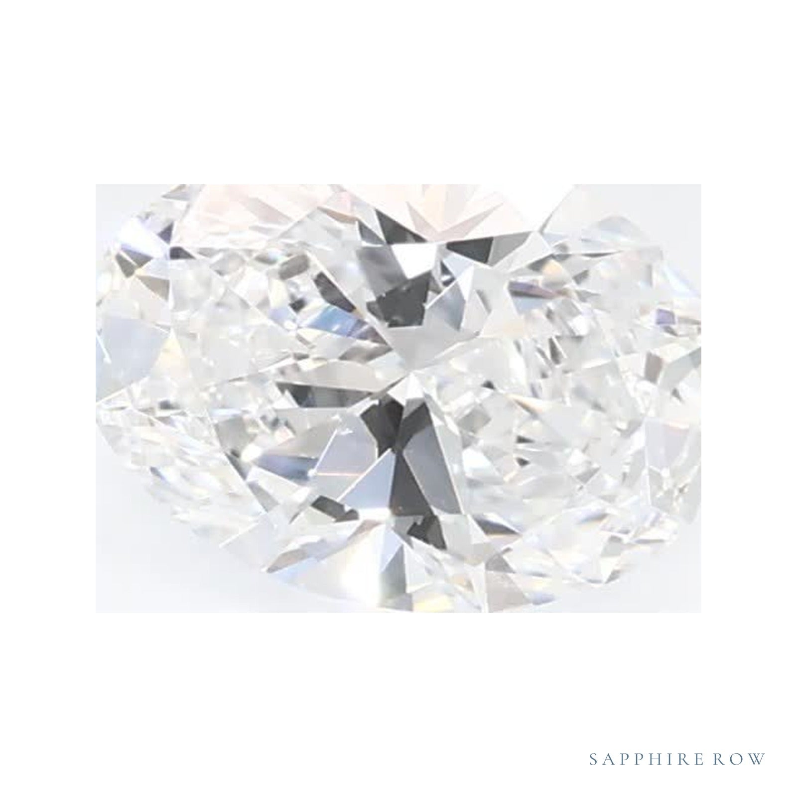0.64 ct lab-grown diamond, oval cut | Sapphire Row · cut4