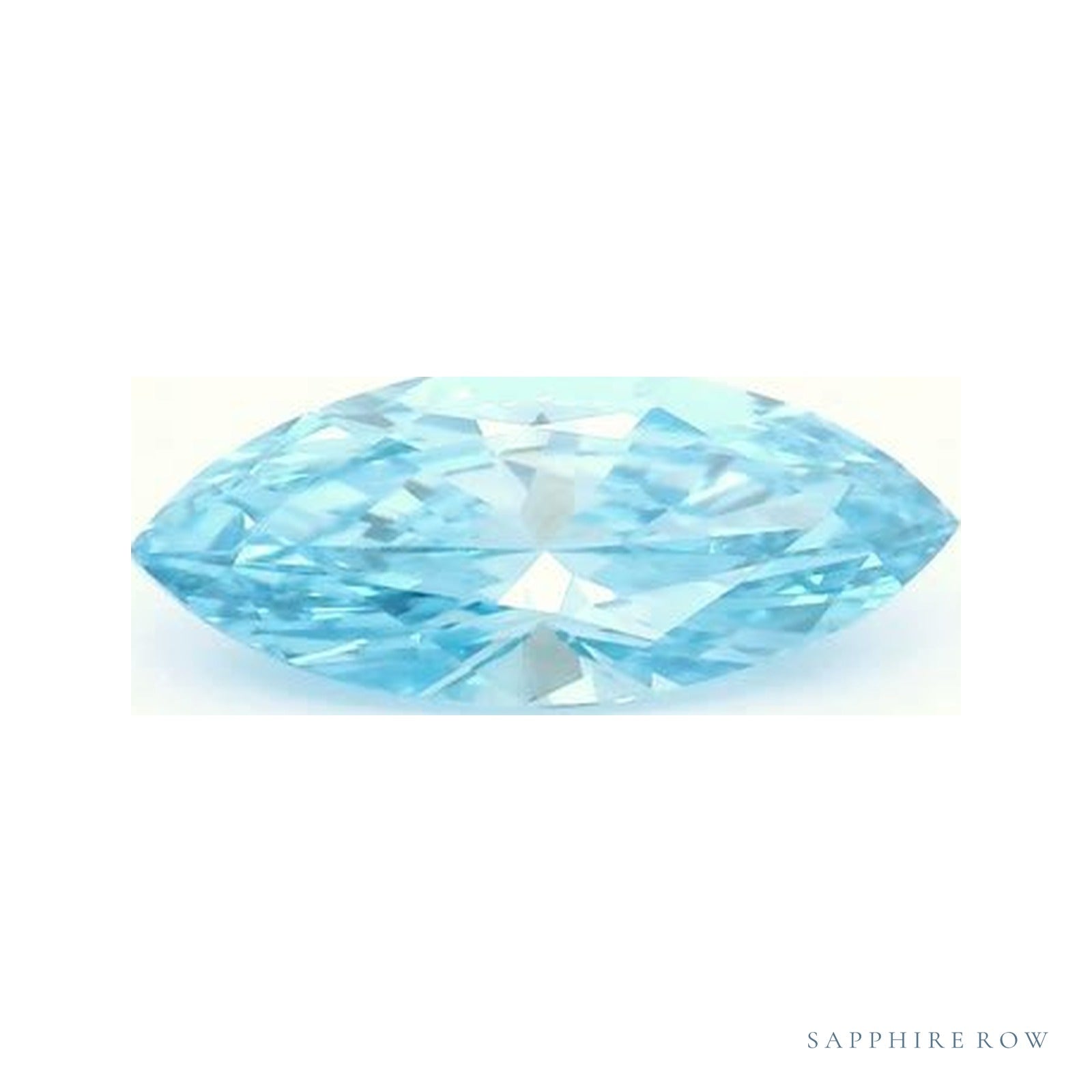 0.62 ct lab-grown fancy vivid blue diamond, marquise cut | Sapphire Row · cut4