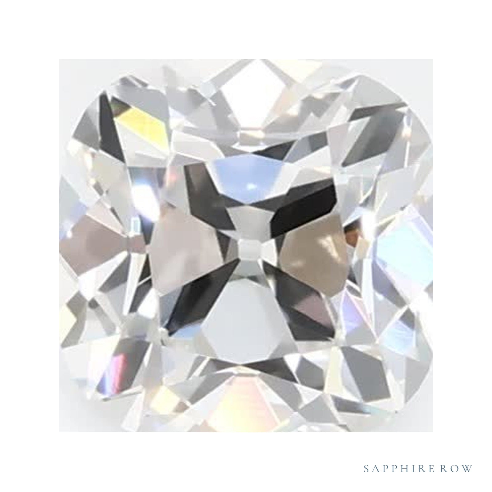 0.62 ct Cushion Lab-Grown Diamond – E VVS2 — Sapphire Row · cut · cut3 · cut4