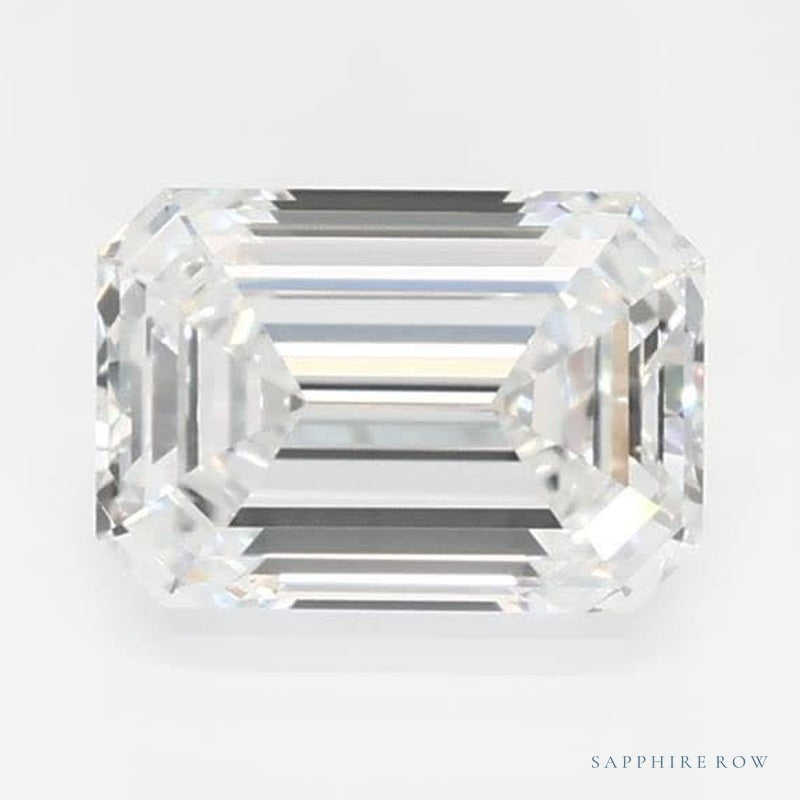 0.61 ct lab-grown diamond, emerald cut | Sapphire Row · cut6