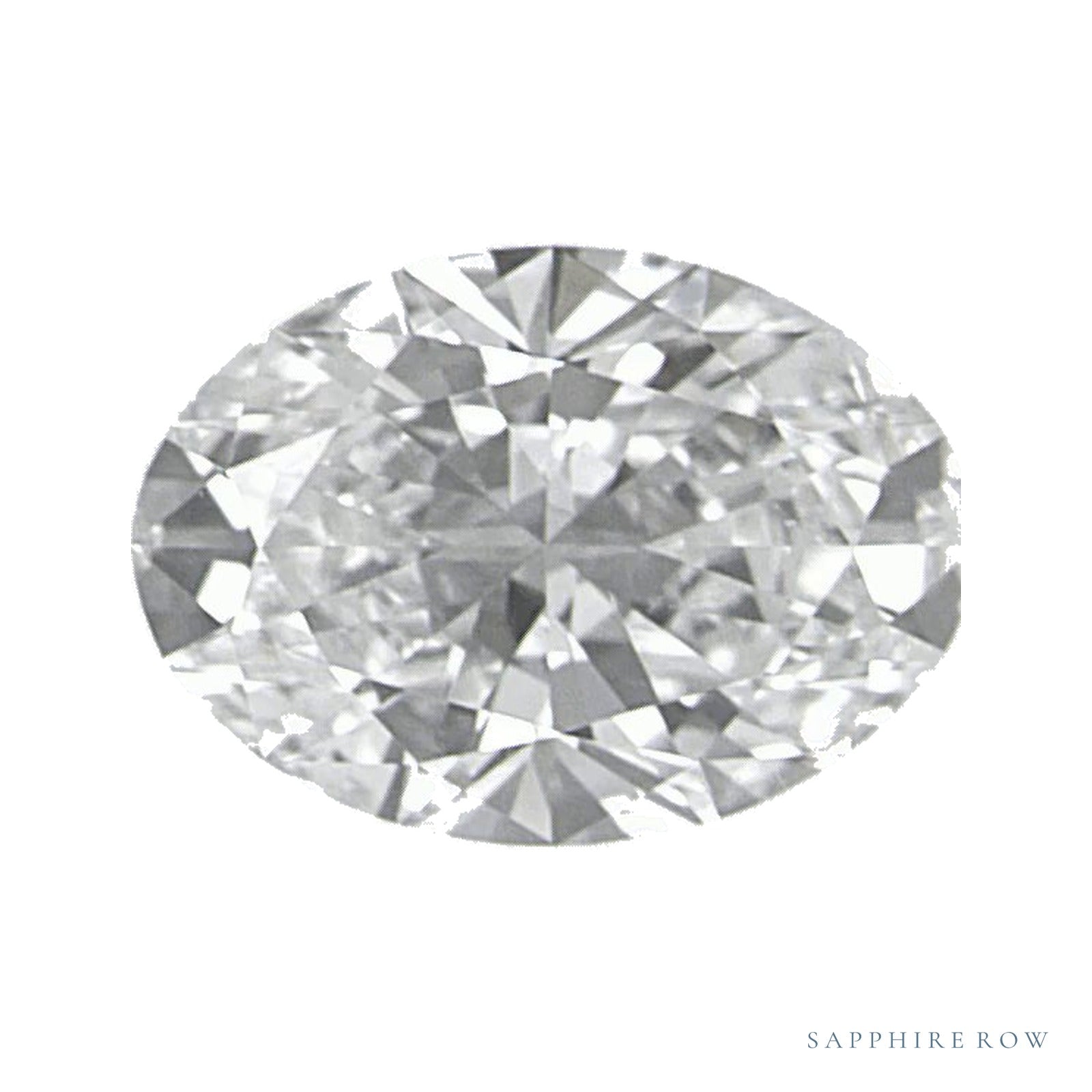 0.60 ct natural diamond, oval cut | Sapphire Row · cut4