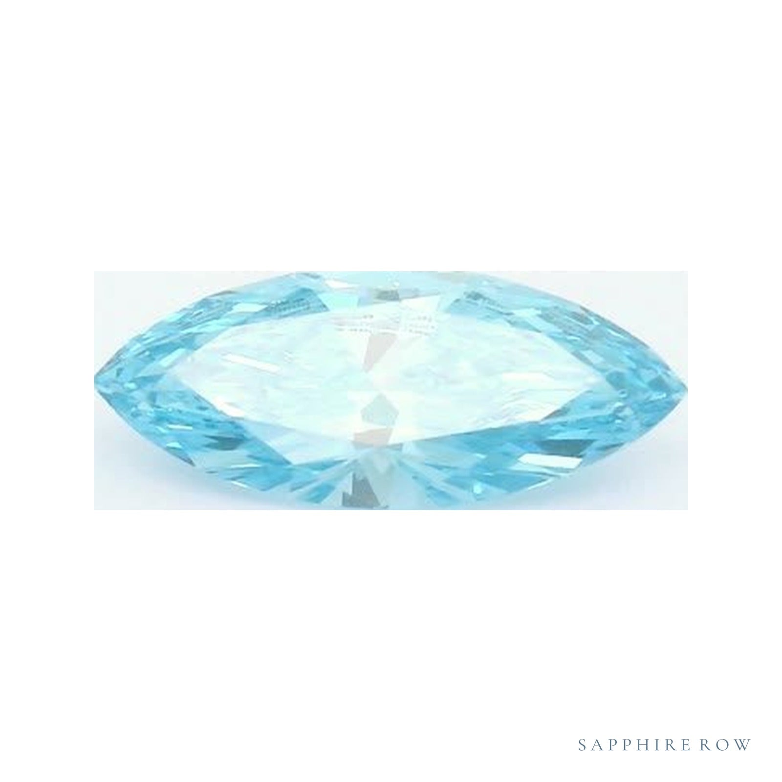 0.60 ct lab-grown fancy vivid blue diamond, marquise cut | Sapphire Row · cut4