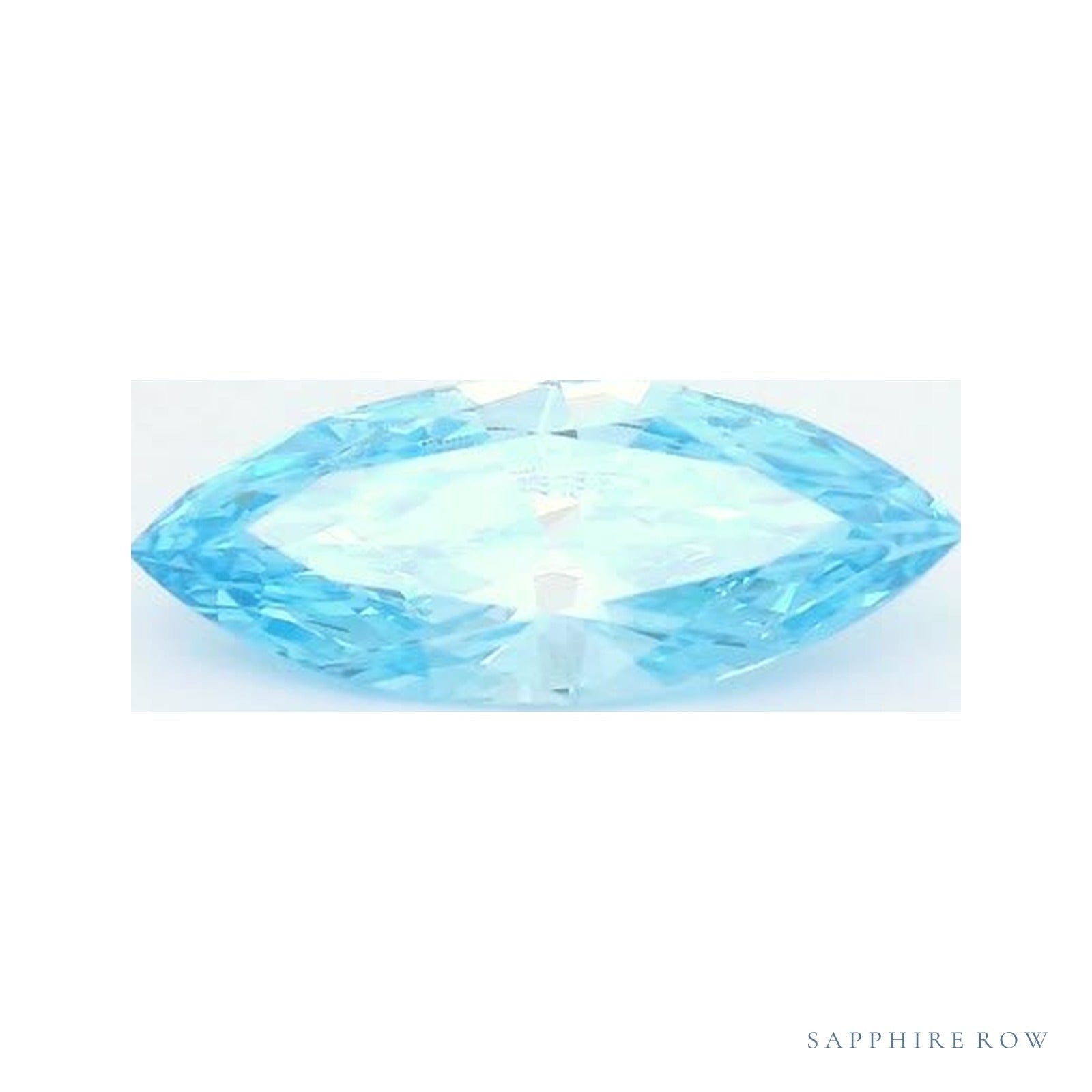 0.60 ct lab-grown fancy vivid blue diamond, marquise cut | Sapphire Row · cut4