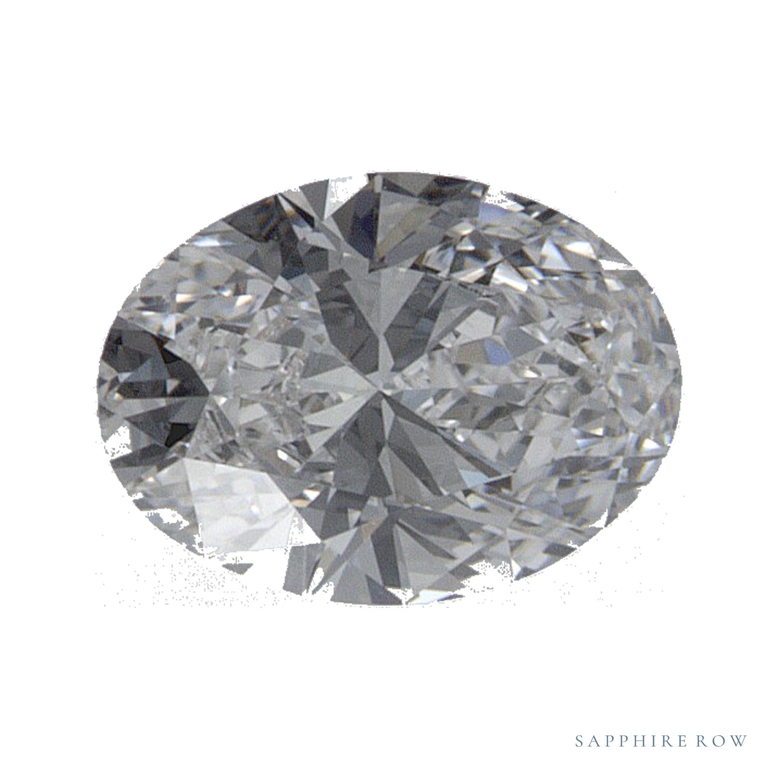 0.59 ct lab-grown diamond, oval cut | Sapphire Row · cut4