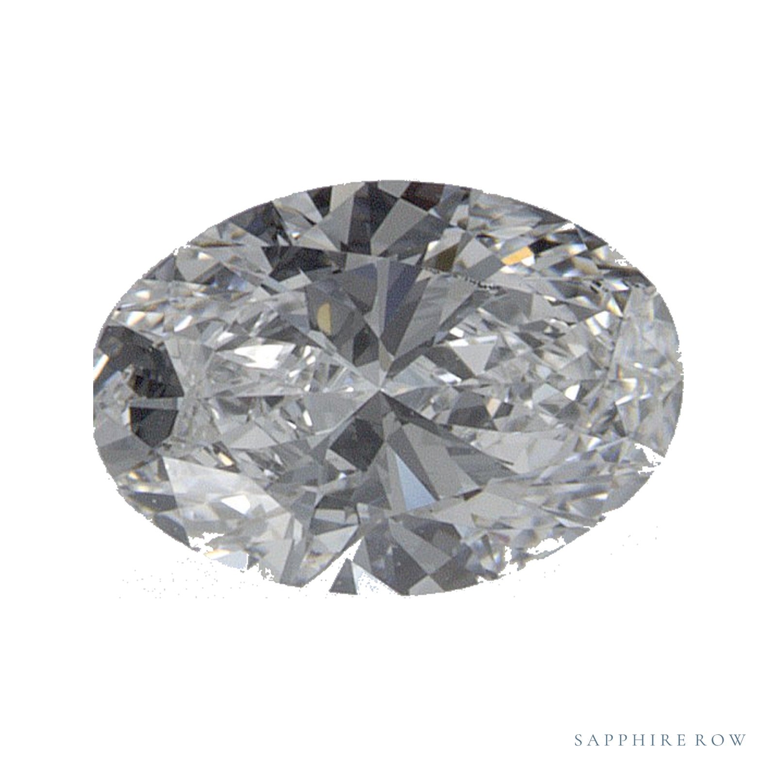 0.59 ct Oval Lab-Grown Diamond – D VVS2 — Sapphire Row · cut · cut3 · cut4