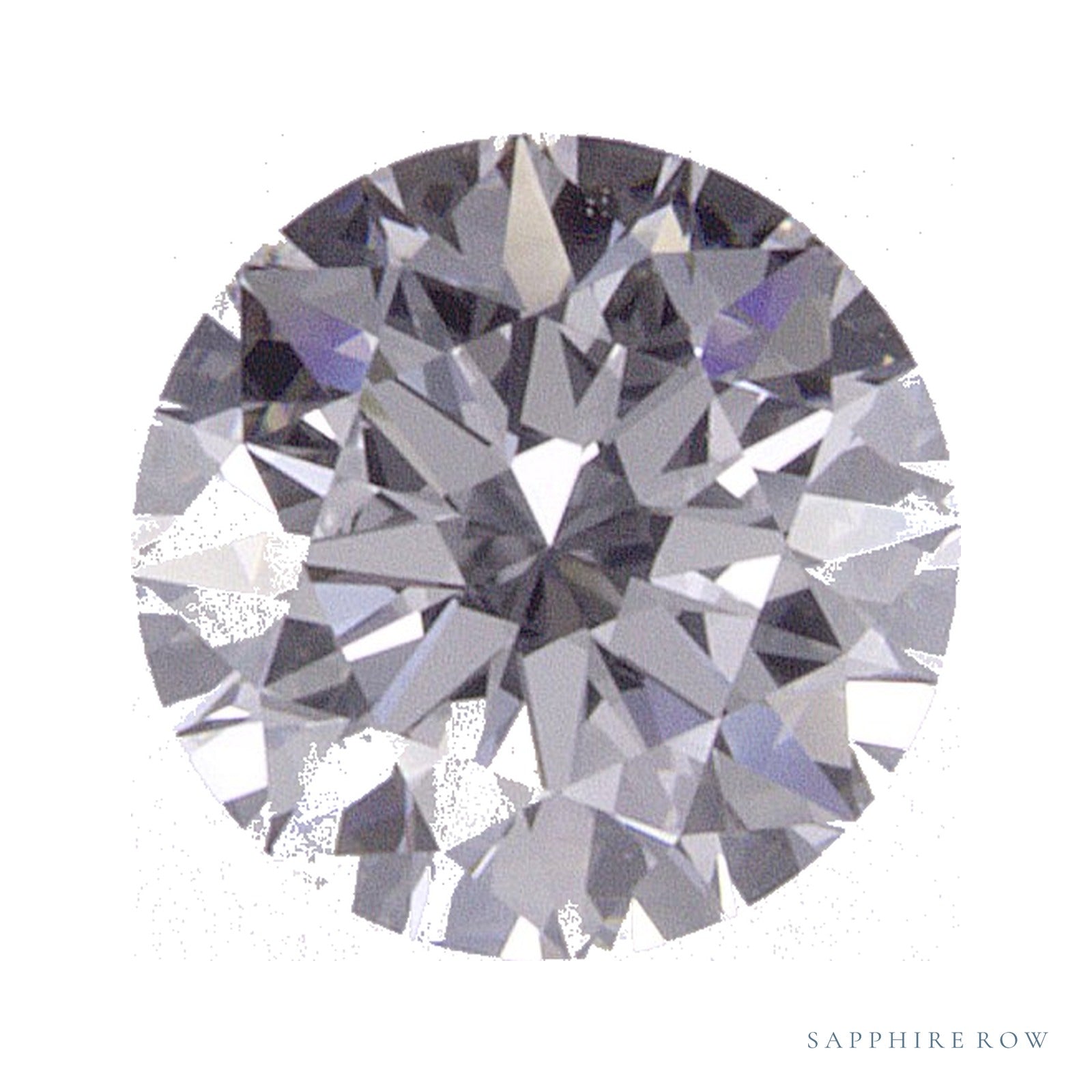 0.59 ct lab-grown diamond, round cut | Sapphire Row · cut4