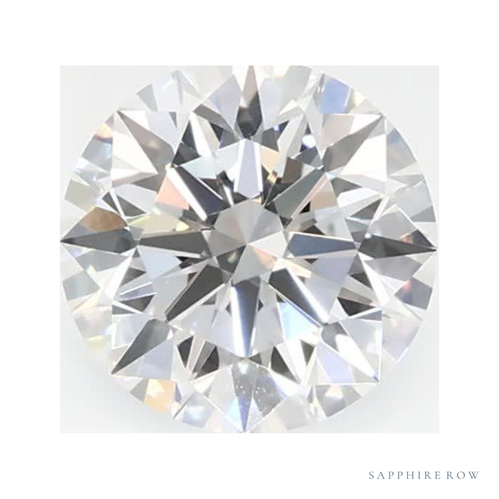 0.58 ct lab-grown diamond, round cut | Sapphire Row · cut4