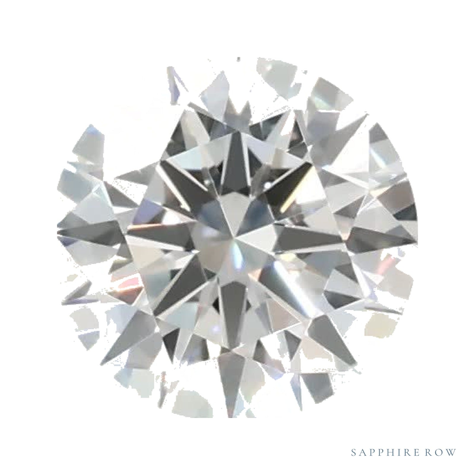 0.58 ct lab-grown diamond, round cut | Sapphire Row · cut4