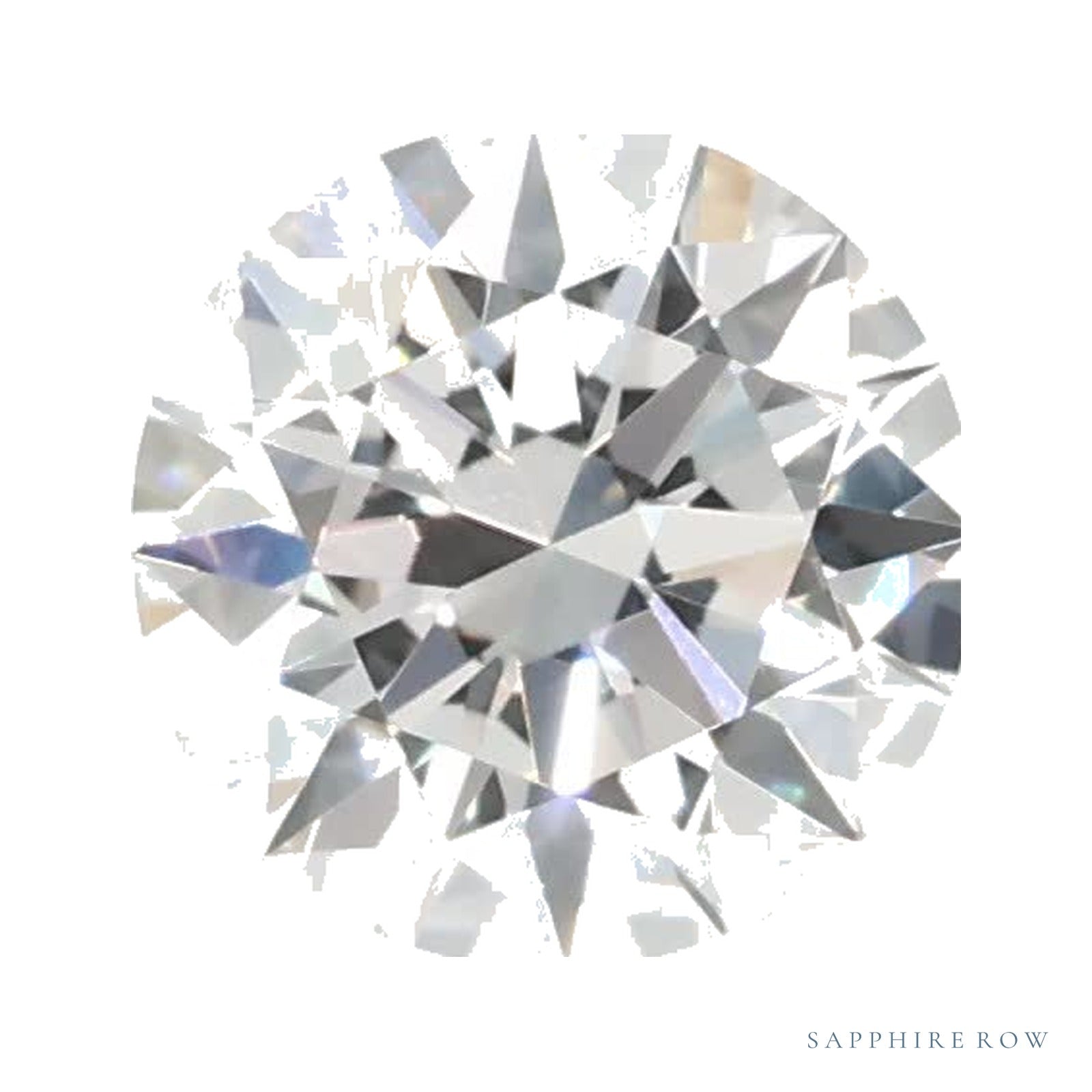 0.58 ct lab-grown diamond, round cut | Sapphire Row · cut4