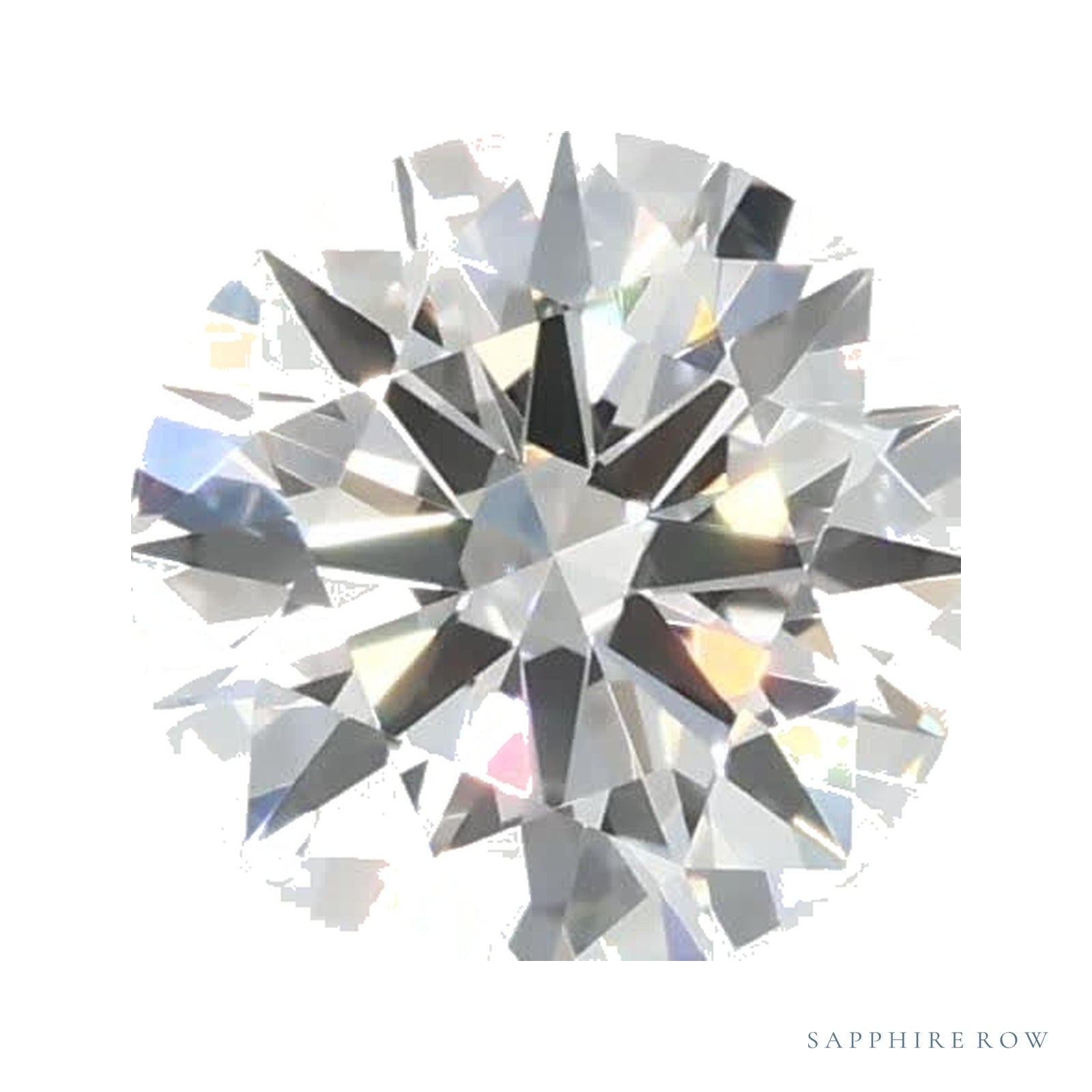 0.58 ct lab-grown diamond, round cut | Sapphire Row · cut4
