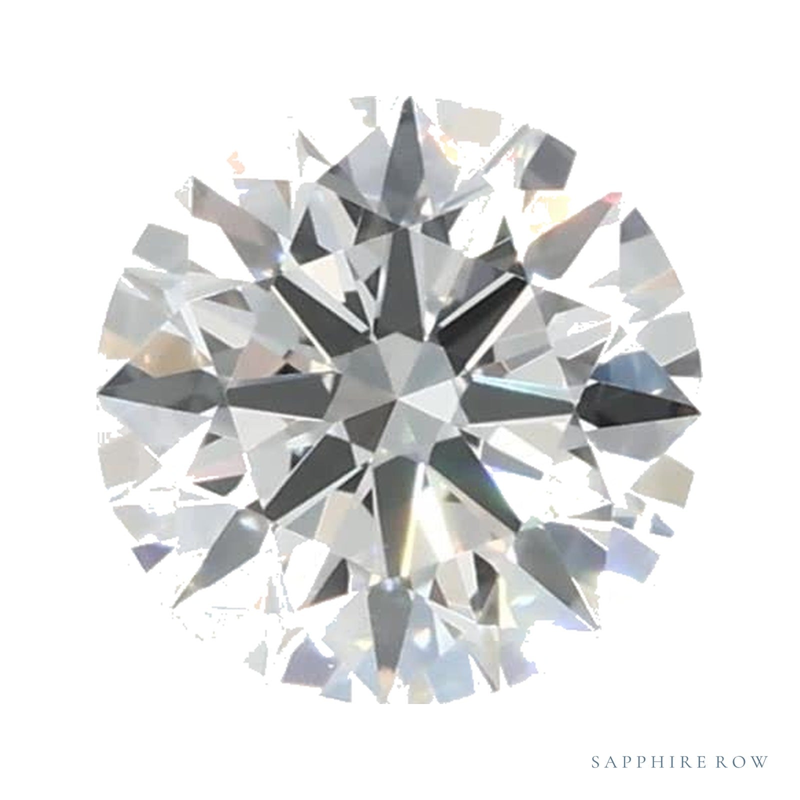 0.58 ct lab-grown diamond, round cut | Sapphire Row · cut4