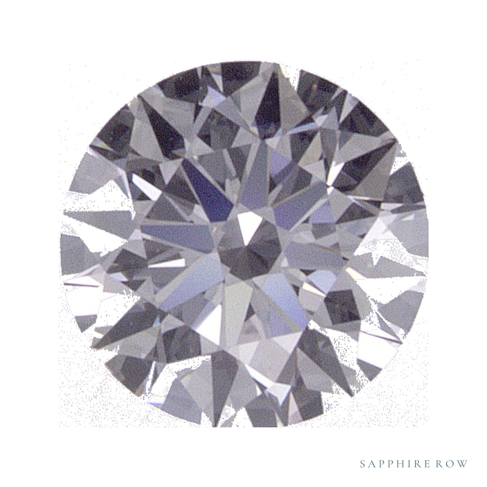 0.58 ct lab-grown diamond, round cut | Sapphire Row · cut4