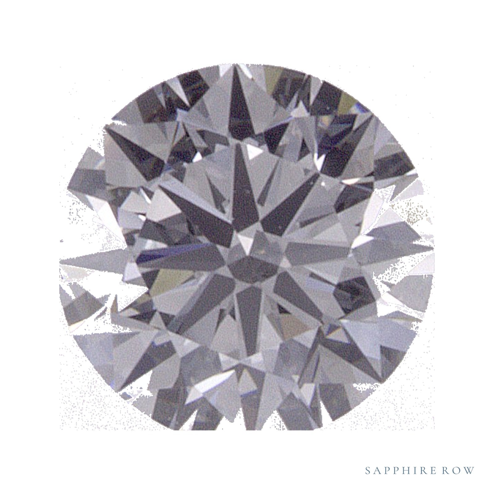0.58 ct lab-grown diamond, round cut | Sapphire Row · cut4