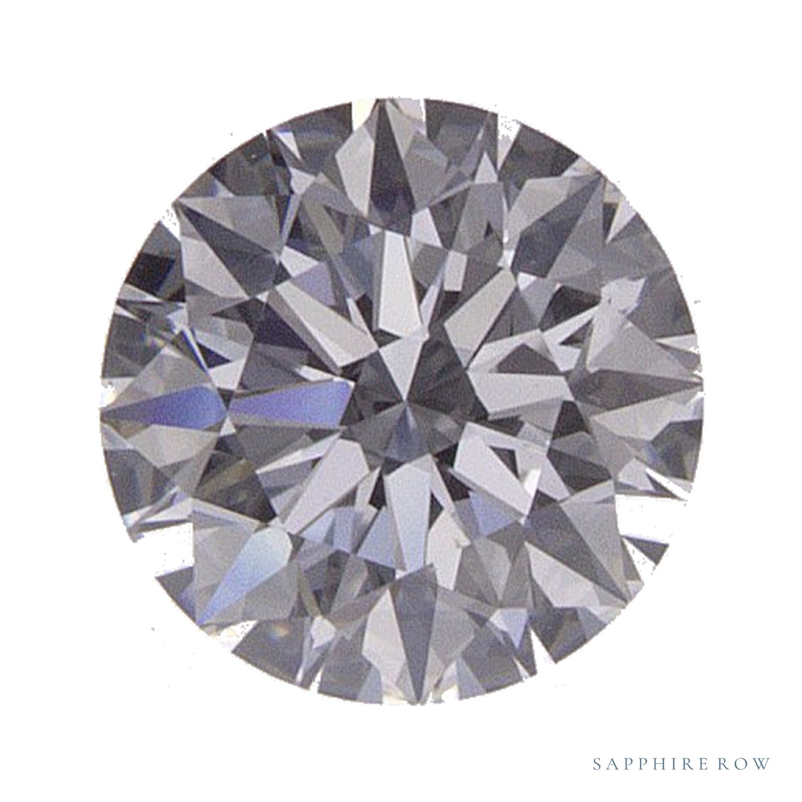 0.58 ct lab-grown diamond, round cut | Sapphire Row · cut4