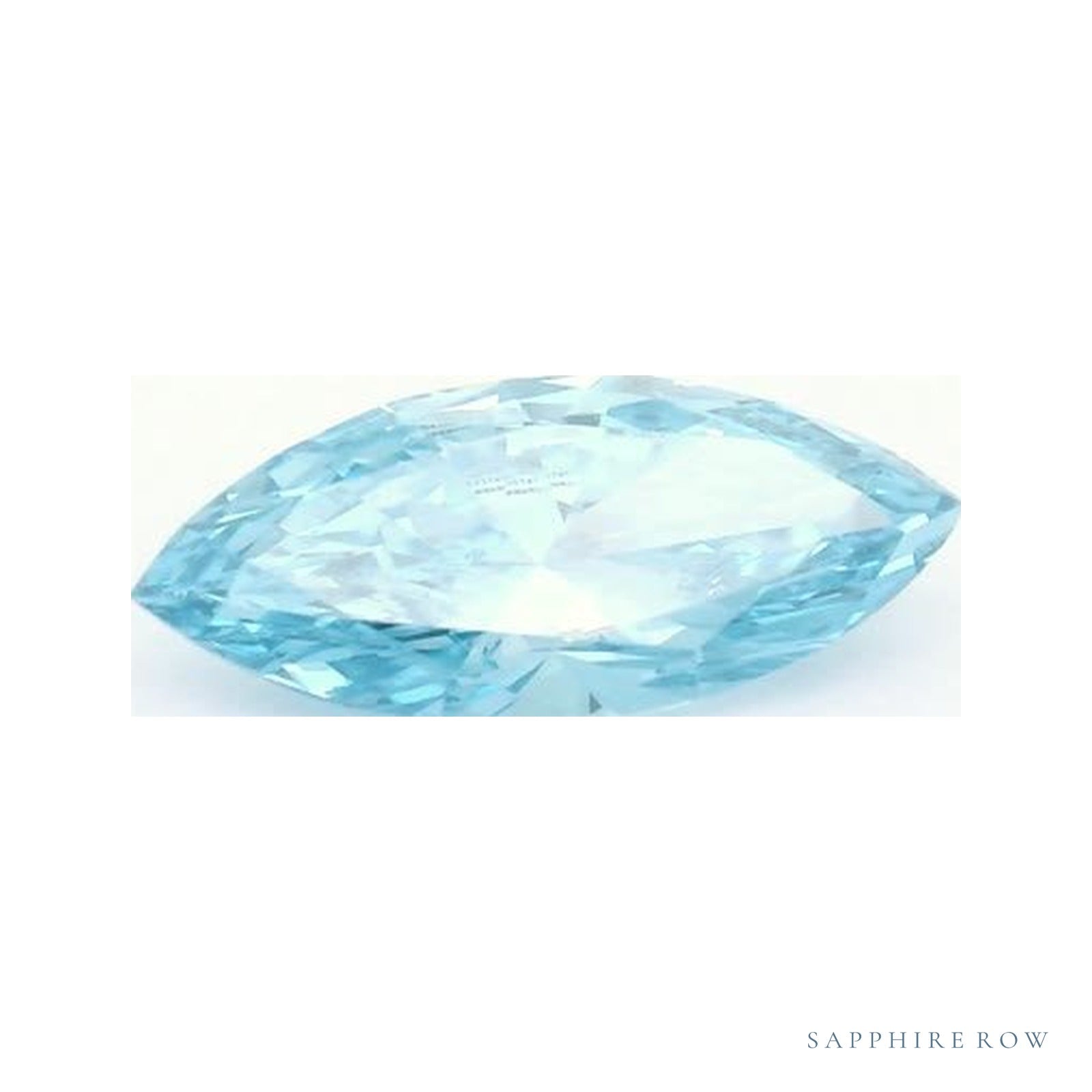 0.57 ct lab-grown fancy vivid blue diamond, marquise cut | Sapphire Row · cut4