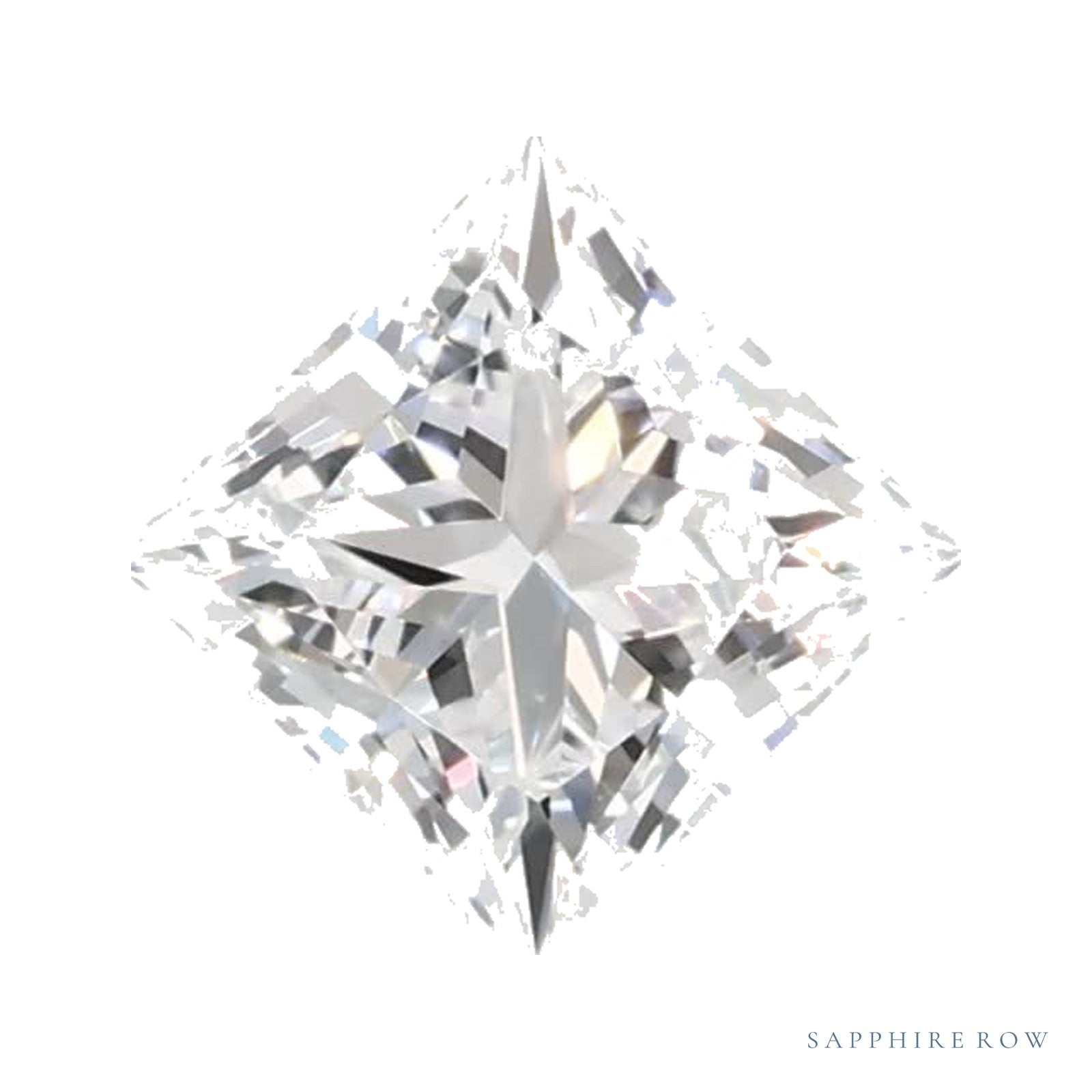 0.57 ct lab-grown diamond, square cut | Sapphire Row · cut4