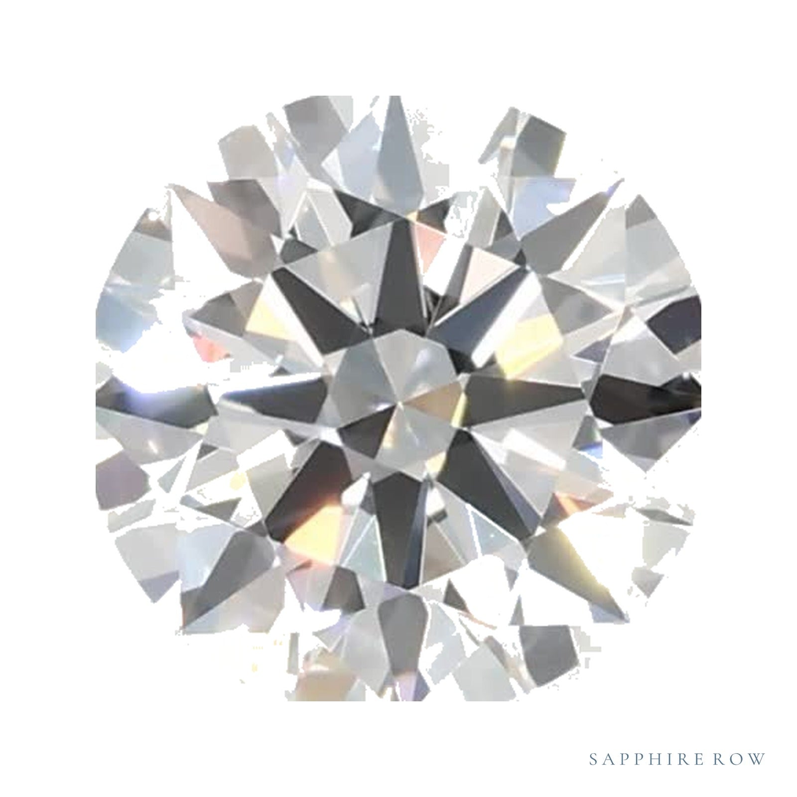 0.57 ct lab-grown diamond, round cut | Sapphire Row · cut4