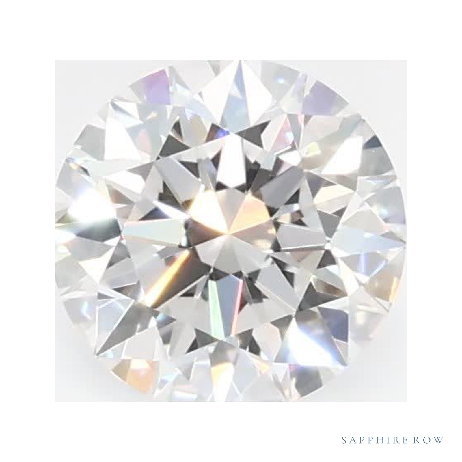 0.56 ct lab-grown diamond, round cut | Sapphire Row · cut4
