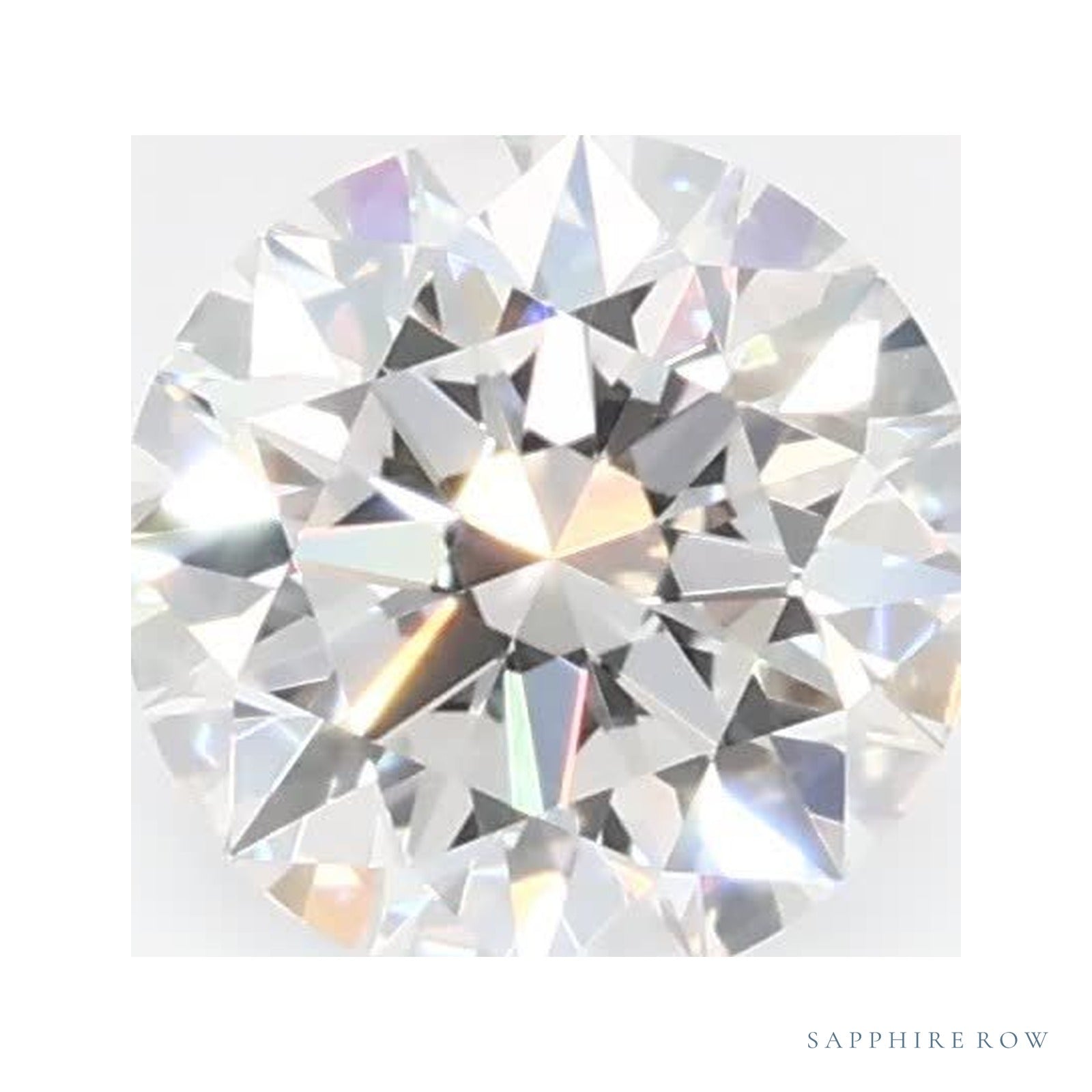 0.56 ct Round Lab-Grown Diamond – F VVS2 — Sapphire Row · cut3 · cut4