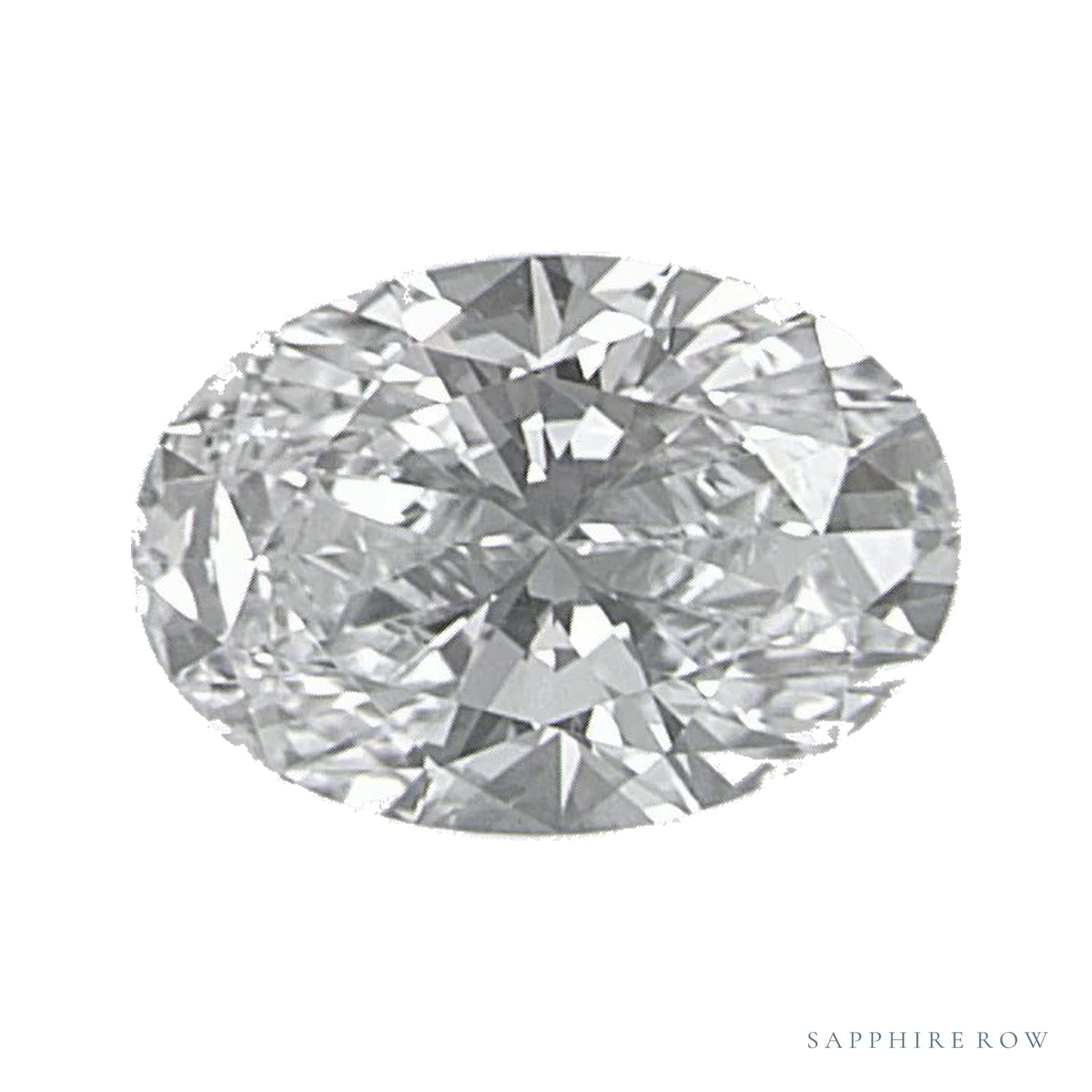 0.56 ct Oval Lab-Grown Diamond – D VVS2 — Sapphire Row · cut · cut3 · cut4