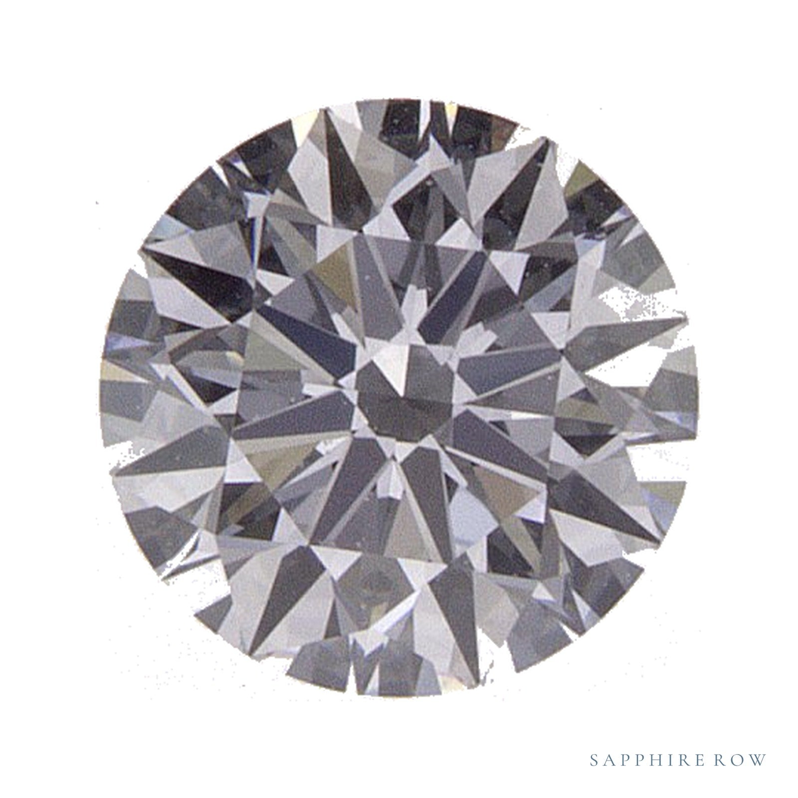 0.54 ct lab-grown diamond, round cut | Sapphire Row · cut4