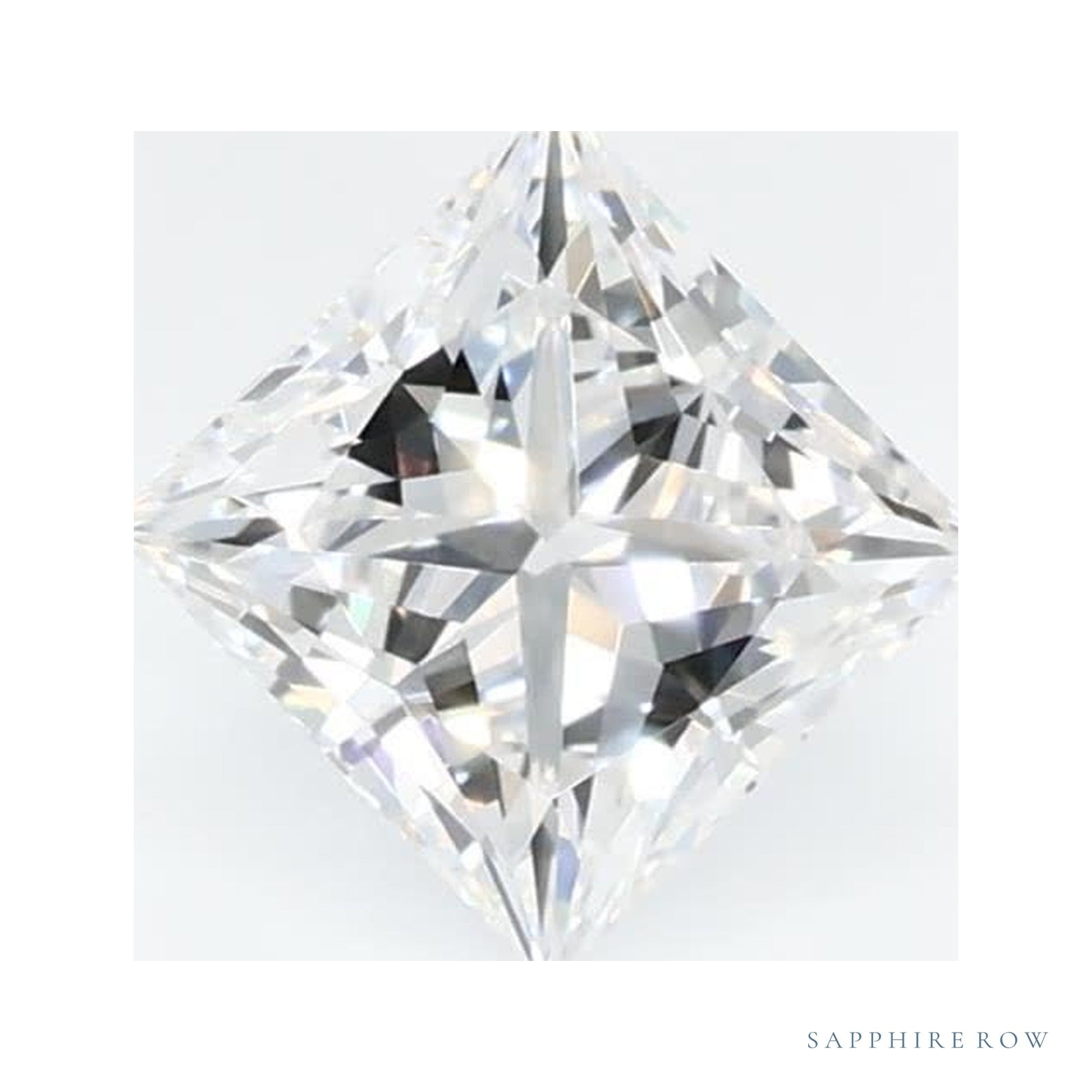 0.53 ct Square Lab-Grown Diamond – D VVS2 — Sapphire Row · cut · cut3 · cut4