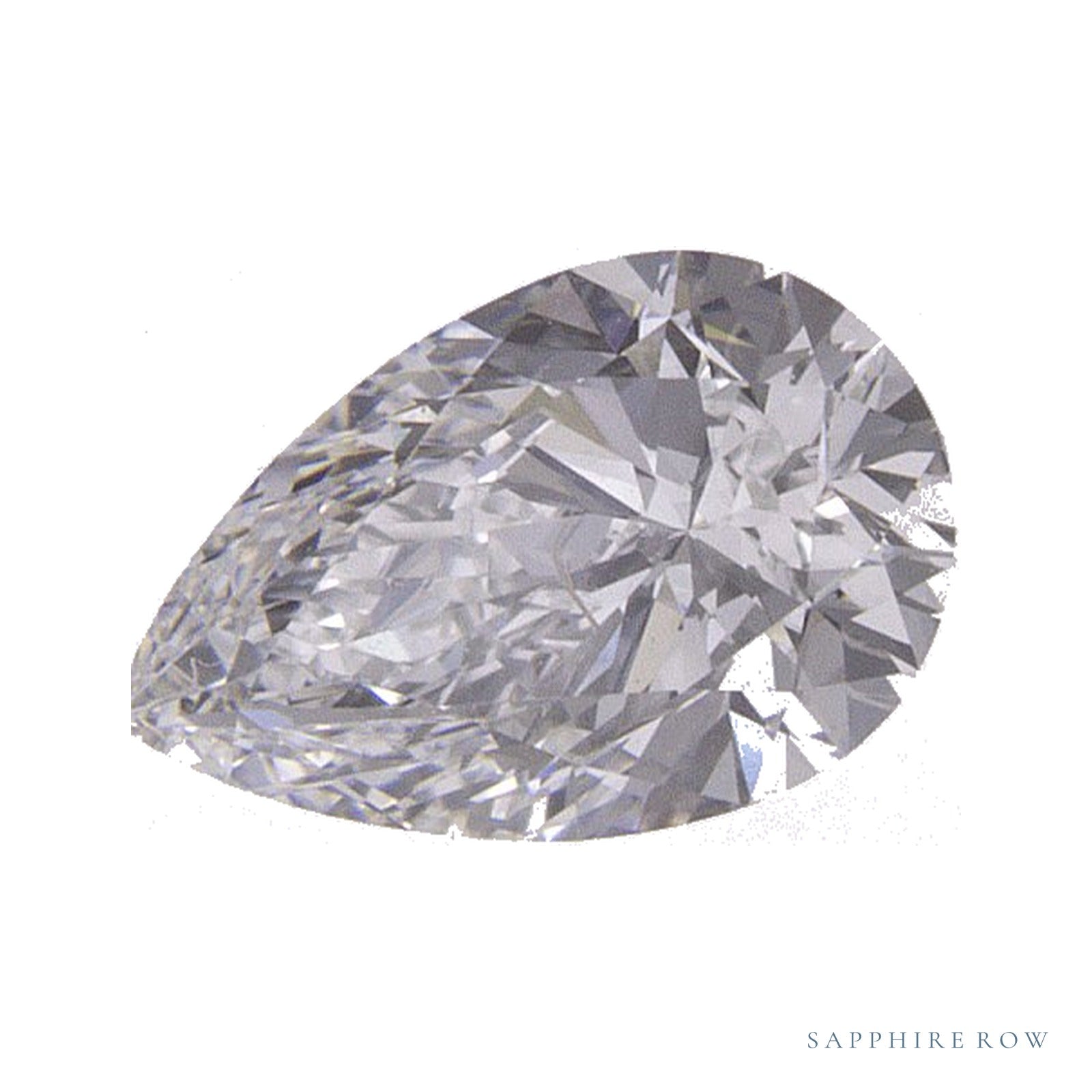0.53 ct Pear Natural Diamond – E VS1 — Sapphire Row · cut · cut3 · cut4