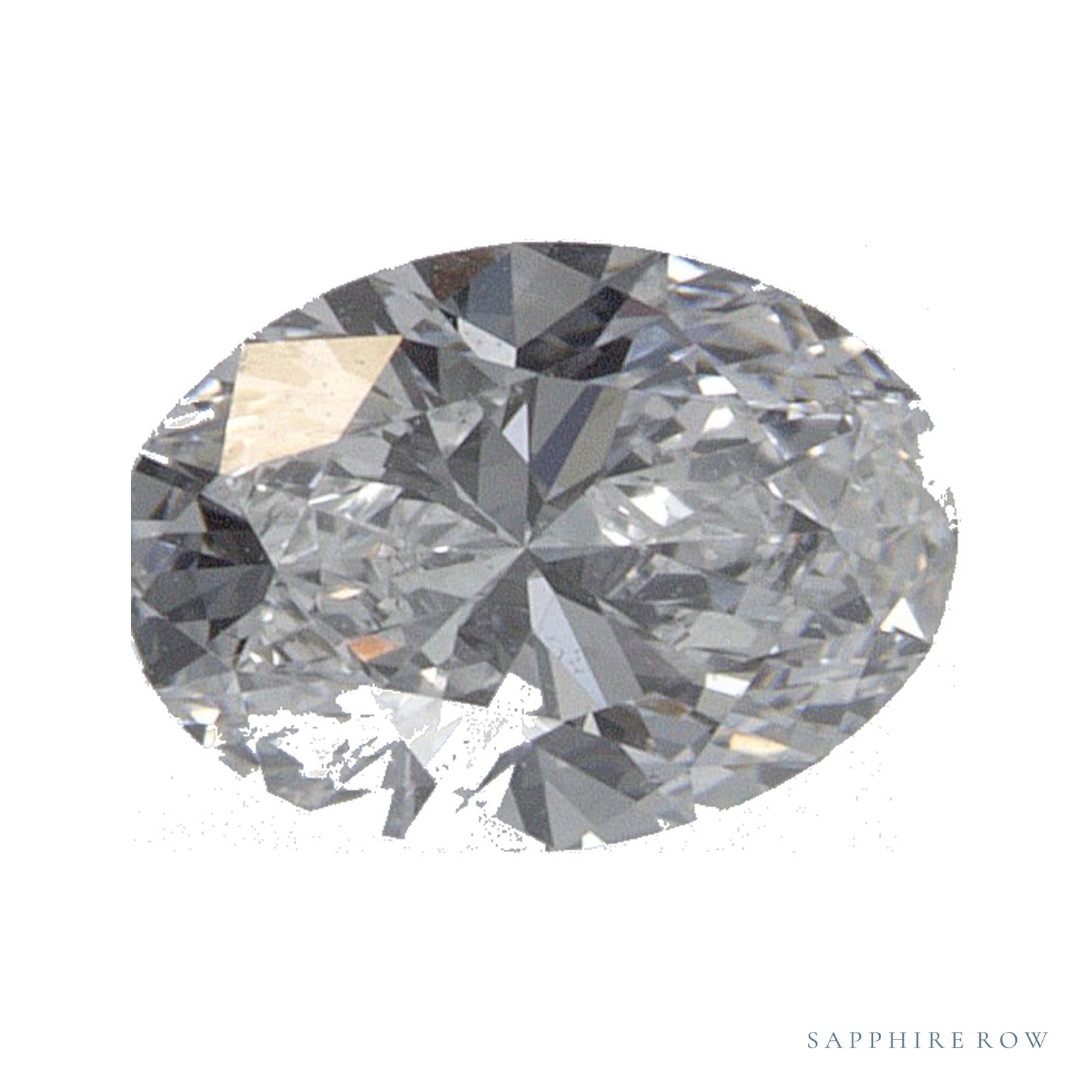 0.53 ct Oval Lab-Grown Diamond – D VVS2 — Sapphire Row · cut · cut3 · cut4