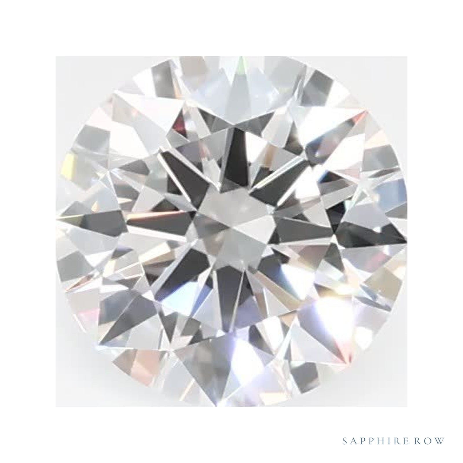 0.53 ct lab-grown diamond, round cut | Sapphire Row · cut4