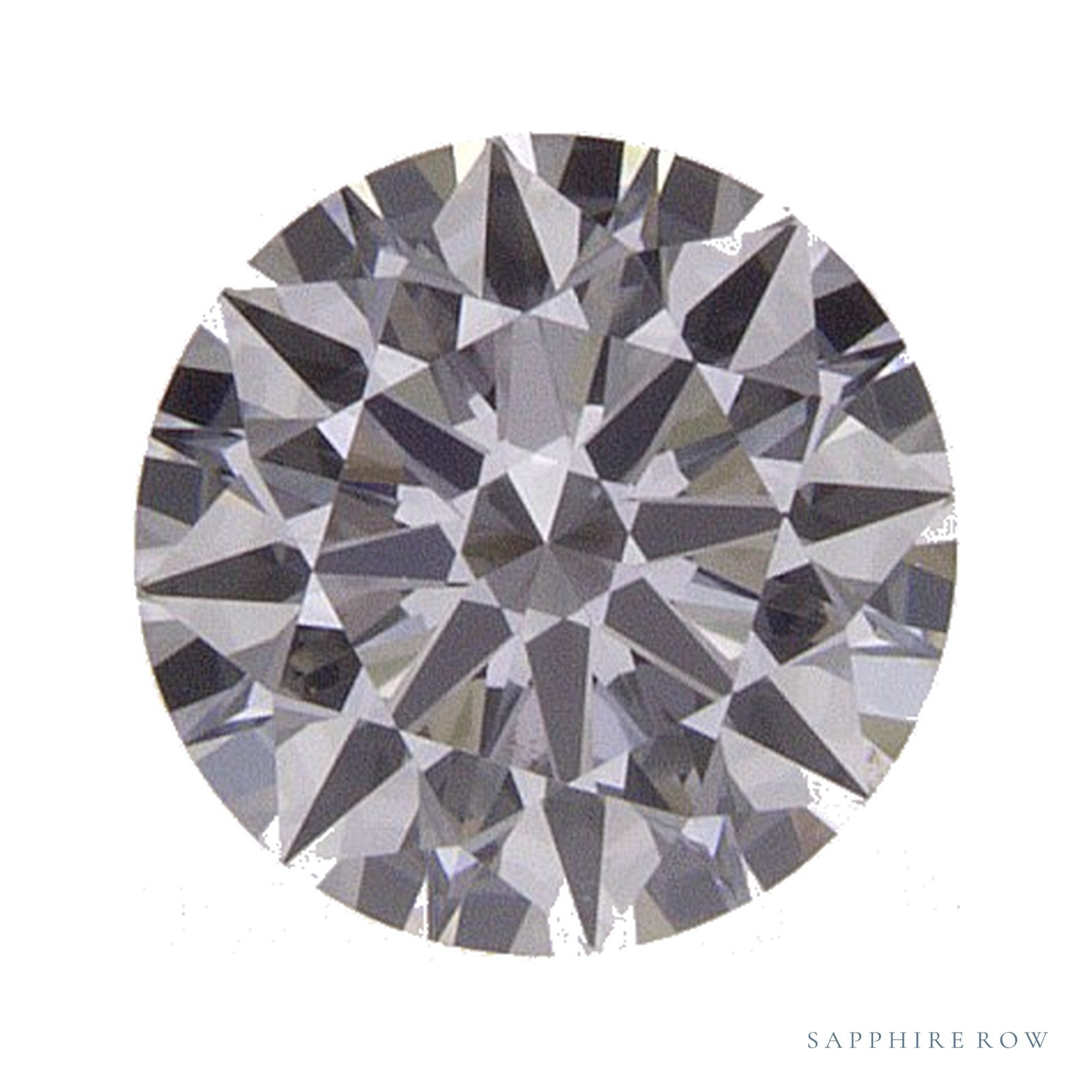 0.53 ct lab-grown diamond, round cut | Sapphire Row · cut4