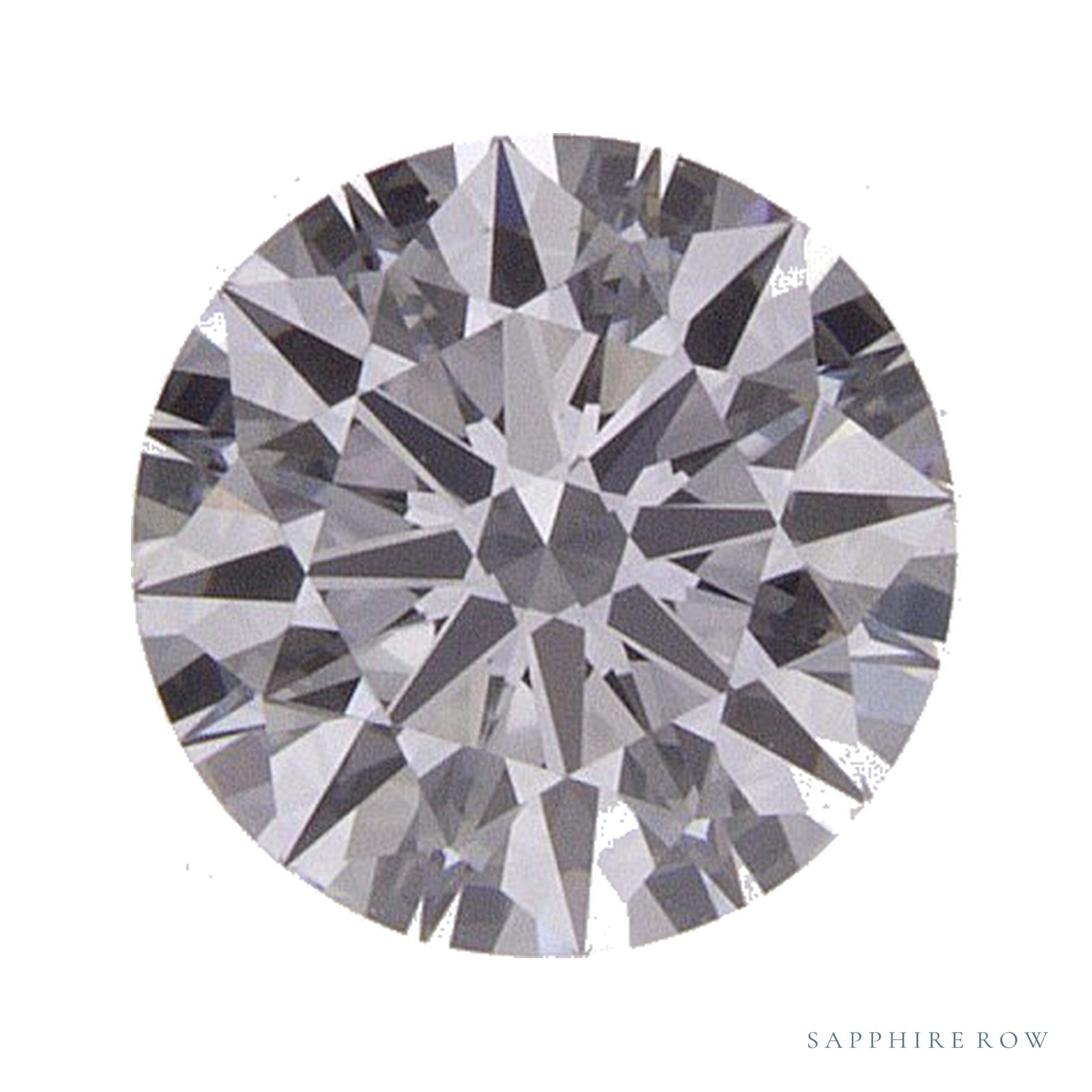 0.53 ct lab-grown diamond, round cut | Sapphire Row · cut4