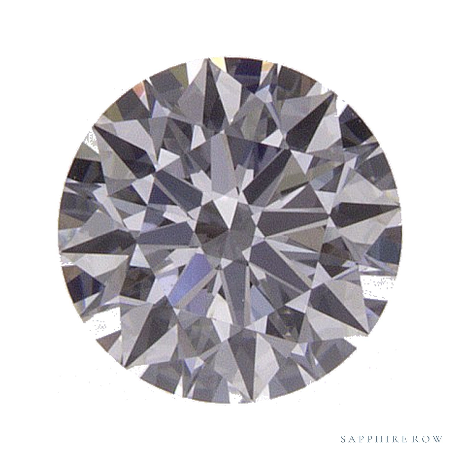 0.53 ct lab-grown diamond, round cut | Sapphire Row · cut4