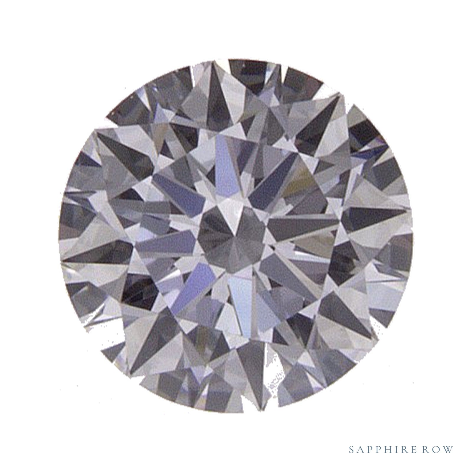 0.53 ct lab-grown diamond, round cut | Sapphire Row · cut4