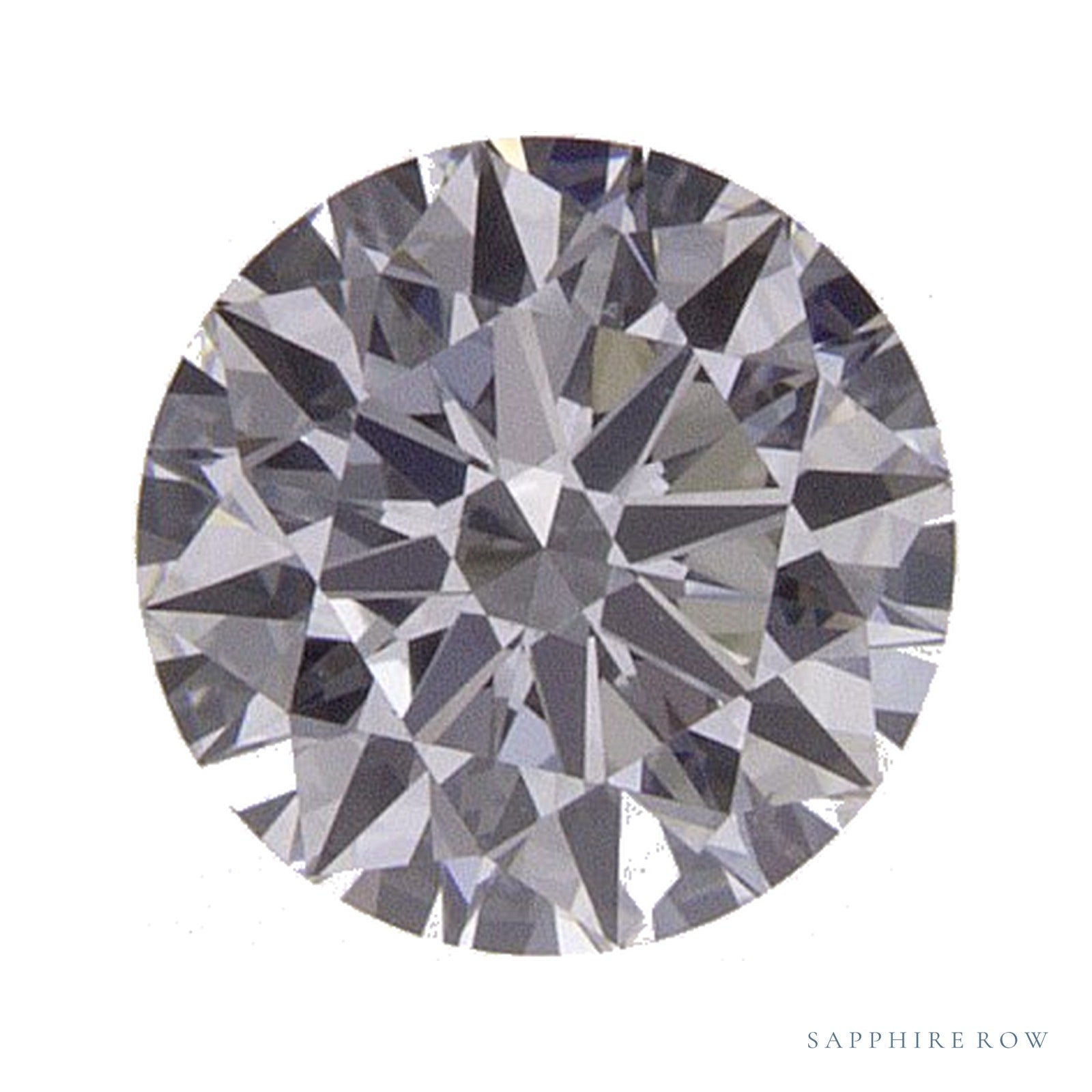 0.53 ct lab-grown diamond, round cut | Sapphire Row · cut4