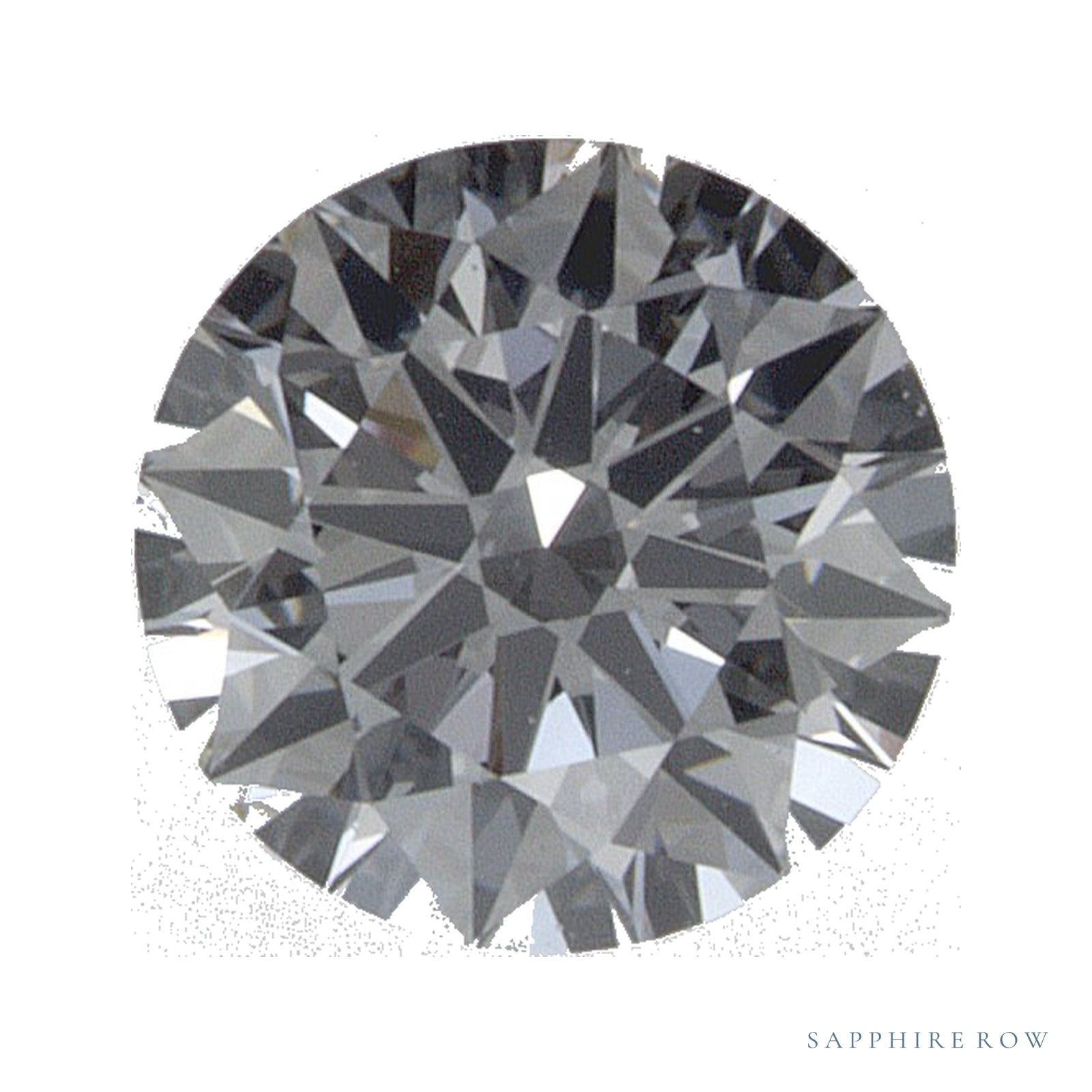 0.53 ct lab-grown diamond, round cut | Sapphire Row · cut4