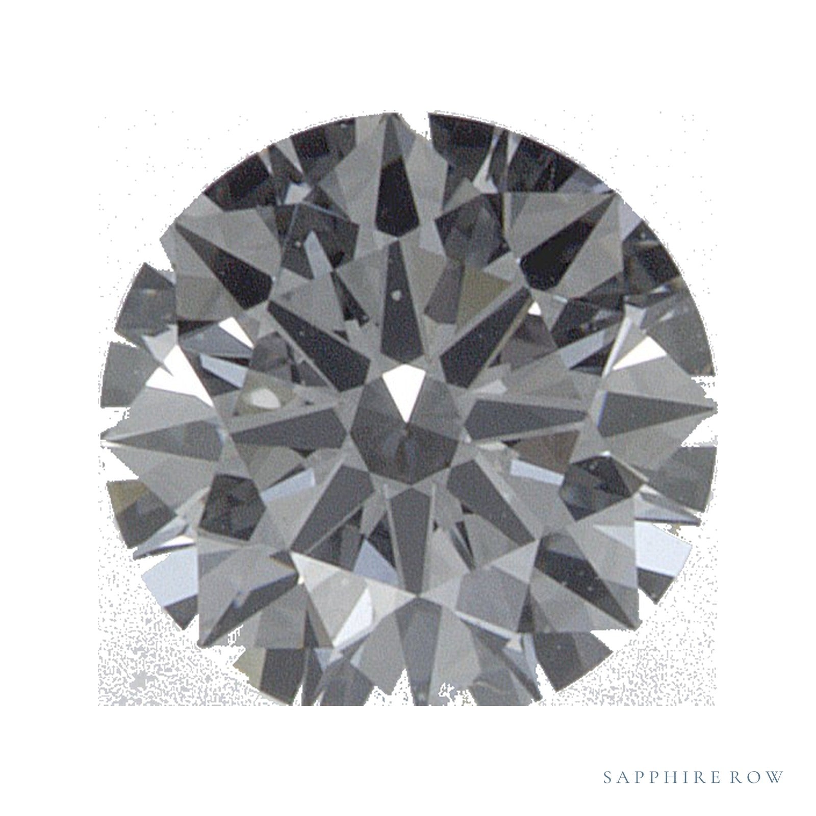 0.53 ct lab-grown diamond, round cut | Sapphire Row · cut4