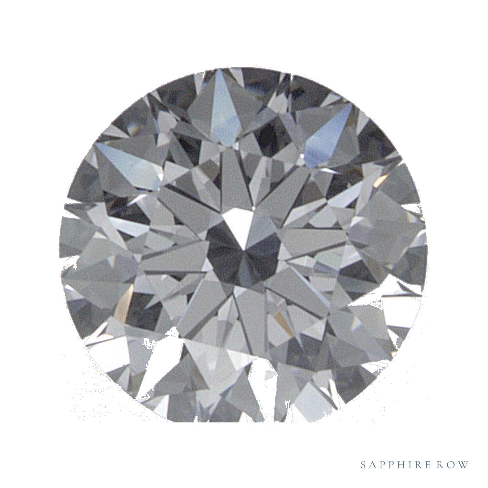 0.53 ct lab-grown diamond, round cut | Sapphire Row · cut4