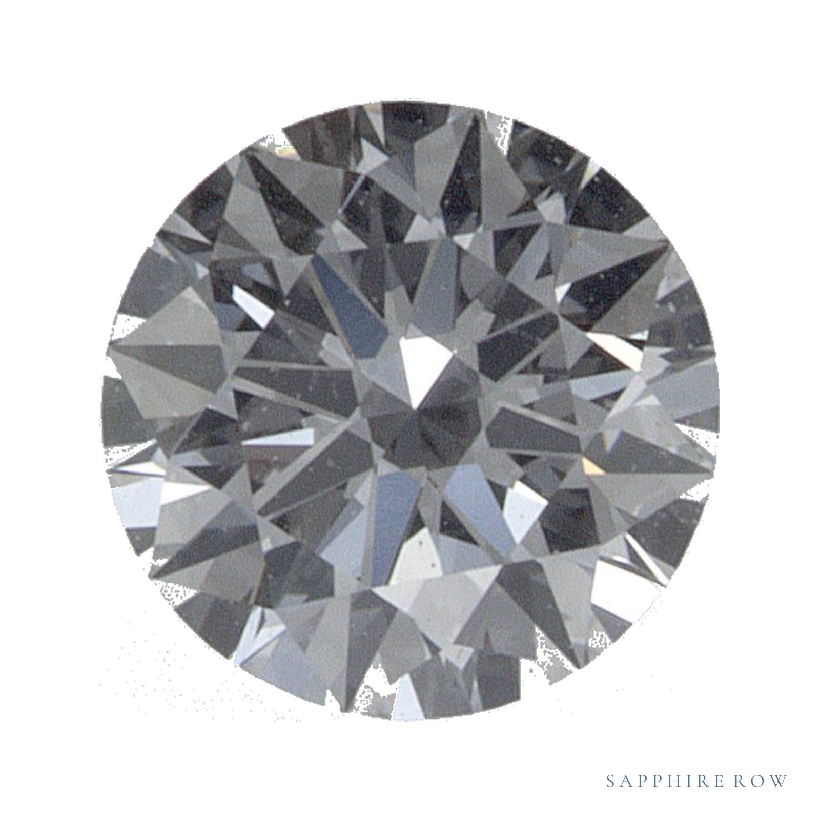0.53 ct lab-grown diamond, round cut | Sapphire Row · cut4