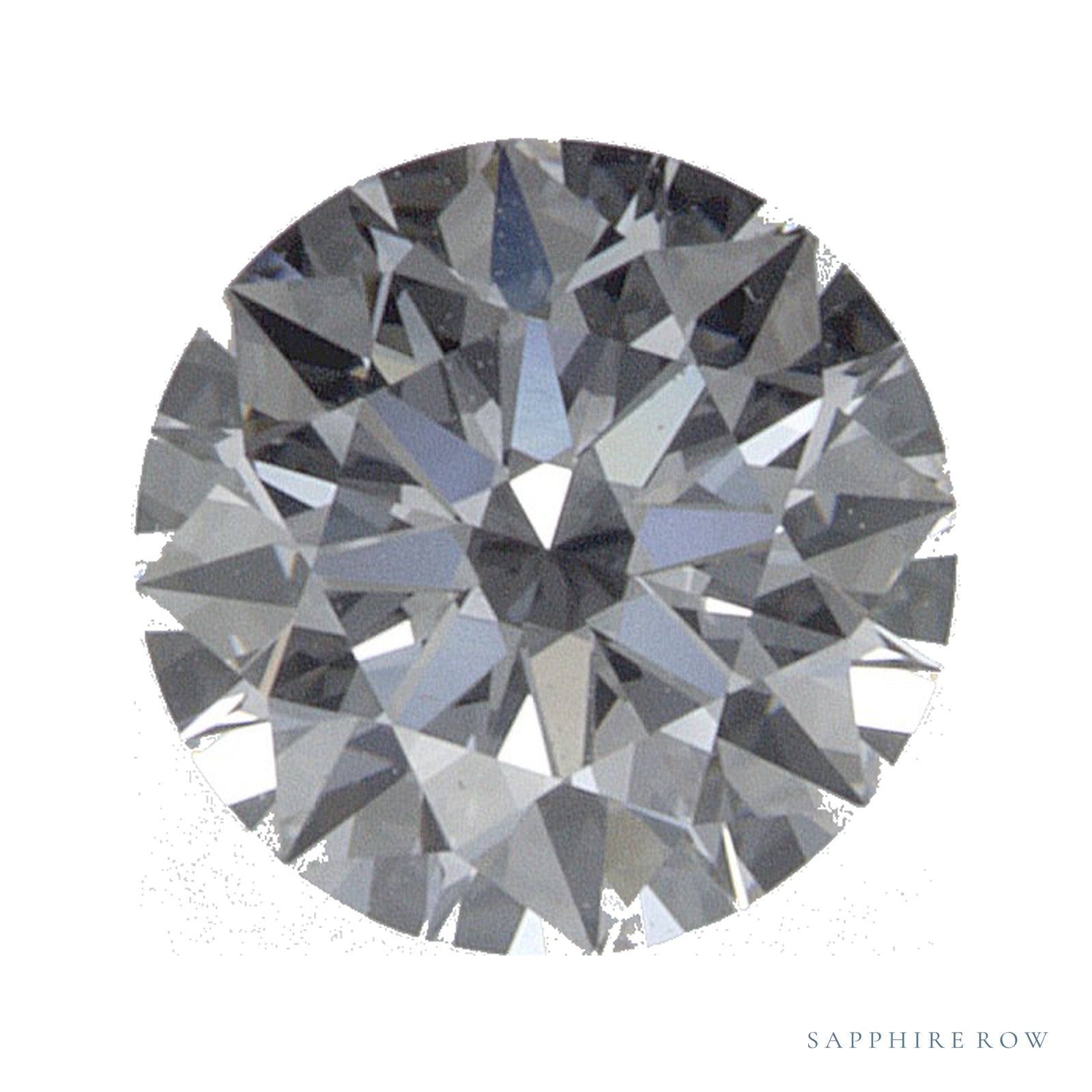 0.53 ct lab-grown diamond, round cut | Sapphire Row · cut4
