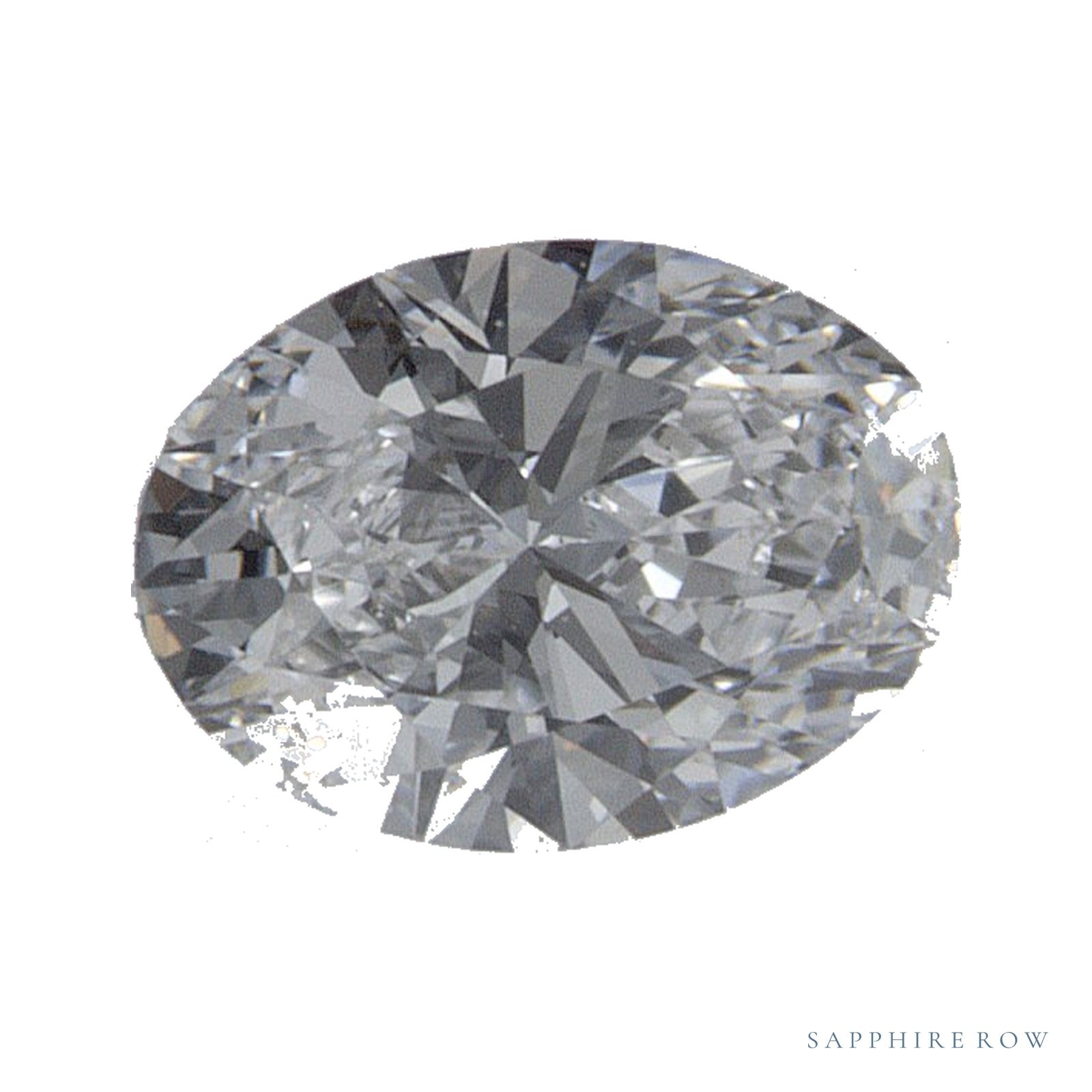 0.52 ct lab-grown diamond, oval cut | Sapphire Row · cut4
