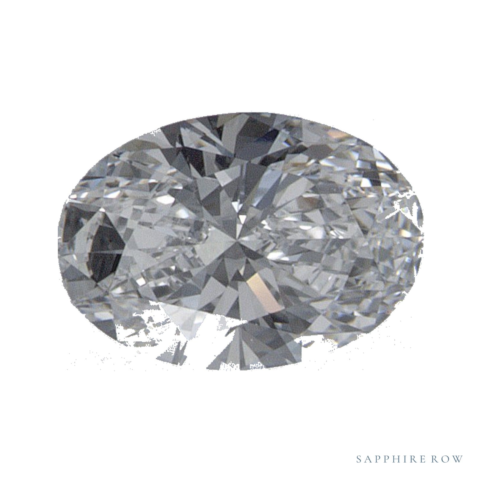 0.52 ct Oval Lab-Grown Diamond – D VVS2 — Sapphire Row · cut · cut3 · cut4