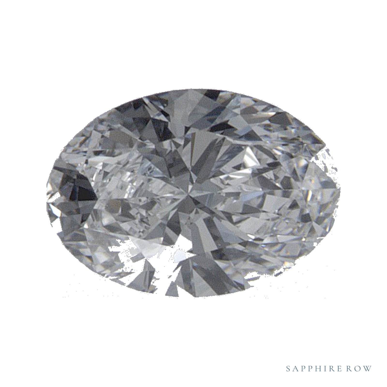 0.52 ct Oval Lab-Grown Diamond – D VVS2 — Sapphire Row · cut · cut3 · cut4