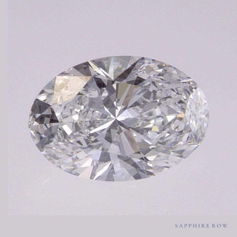0.52 ct lab-grown diamond, oval cut | Sapphire Row · cut6