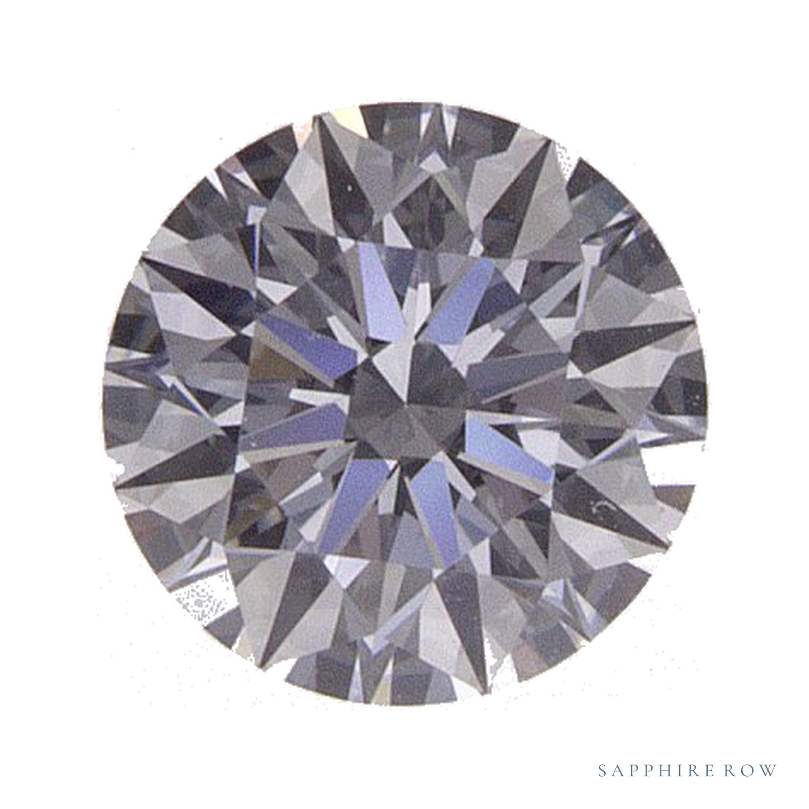 0.52 ct lab-grown diamond, round cut | Sapphire Row · cut4