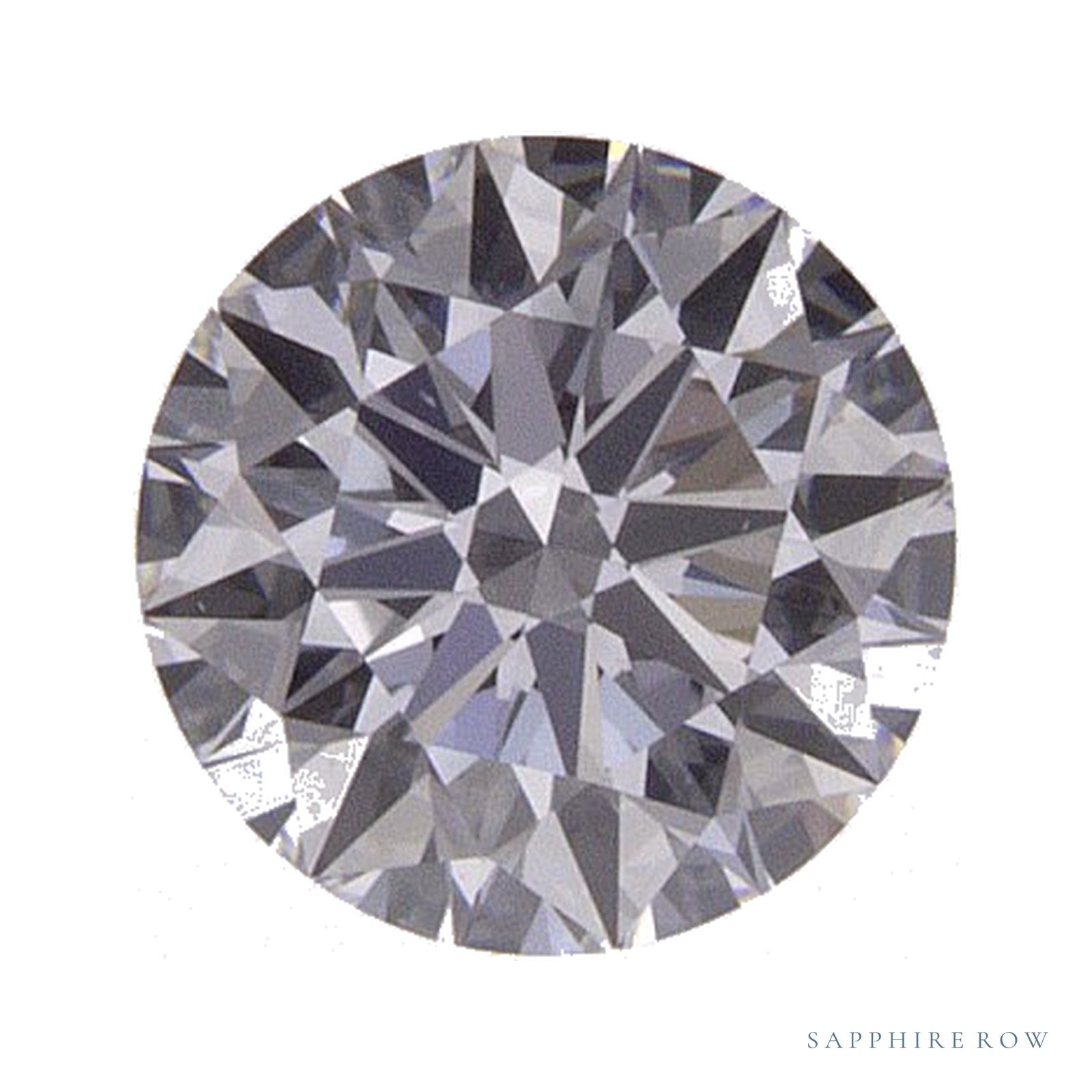 0.52 ct lab-grown diamond, round cut | Sapphire Row · cut4