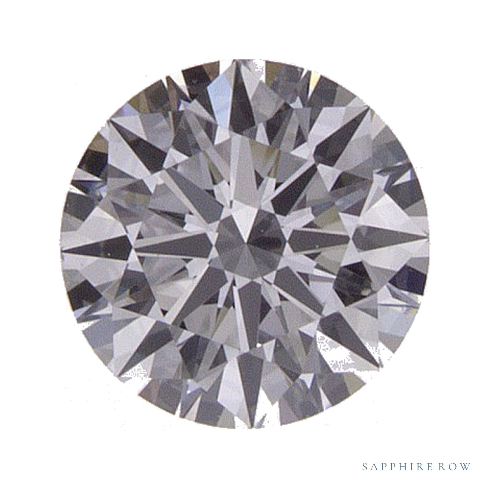 0.52 ct lab-grown diamond, round cut | Sapphire Row · cut4